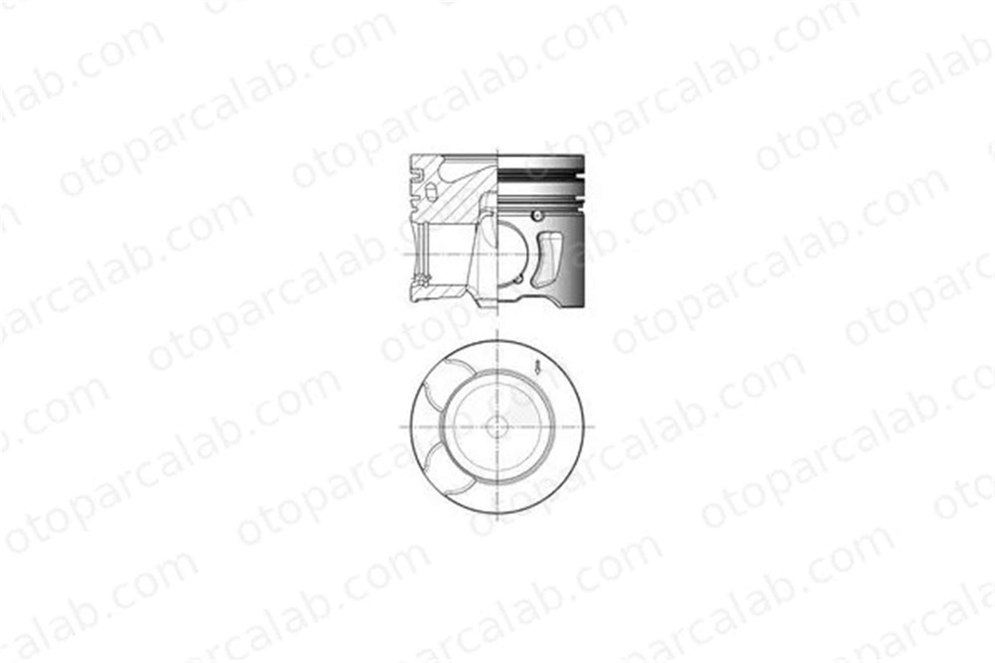 NURAL 87-72810-STD Piston (STD) NÜRAL 87-72810-STD PEUGEOT 3008 MPV CITROËN C5 III 9M5Q6K108BA 628X1