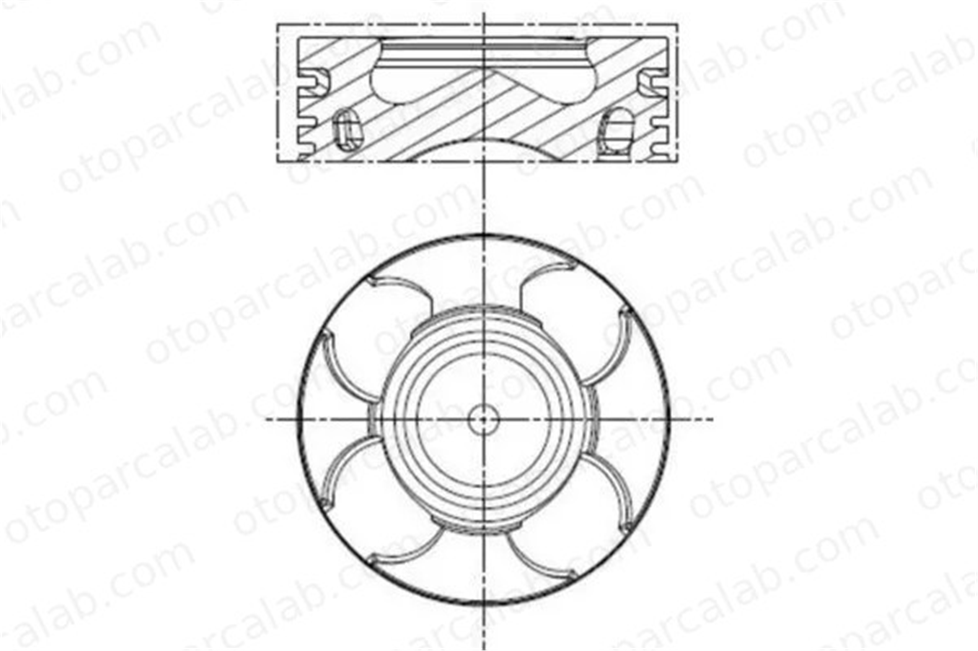 NURAL 8770706STD20BG Piston (69.60MM-STD) (0.40MM KISA) NÜRAL 8770706STD20BG FIAT PANDA PUNTO 55203106 62778
