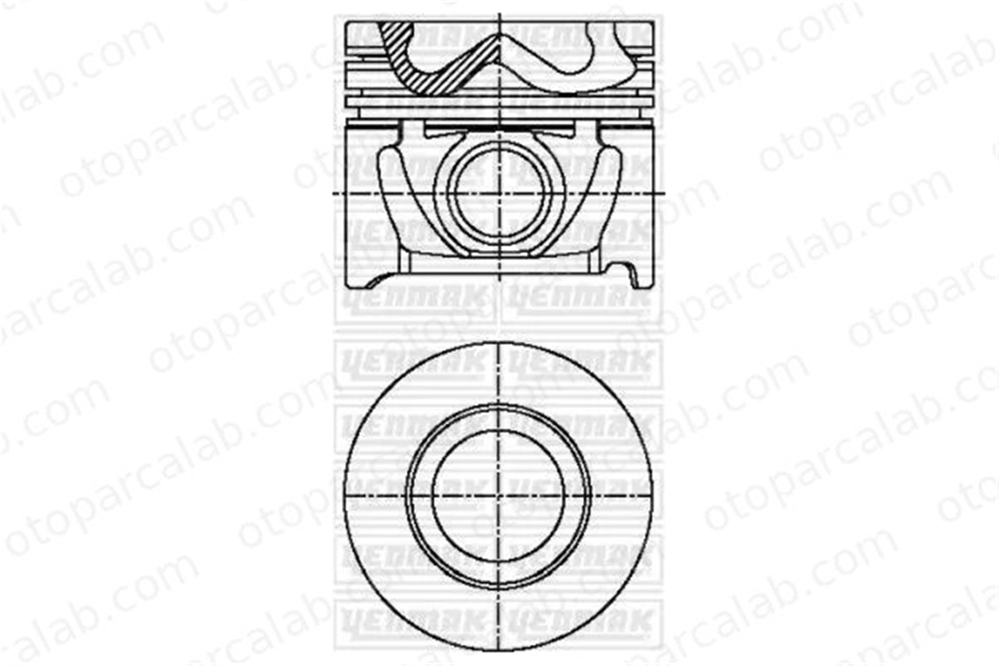 NURAL 8771170050000G Piston (83.50MM-STD) NÜRAL 8771170050000G HYUNDAI TUCSON KIA SPORTAGE II 2341027924 2341027921