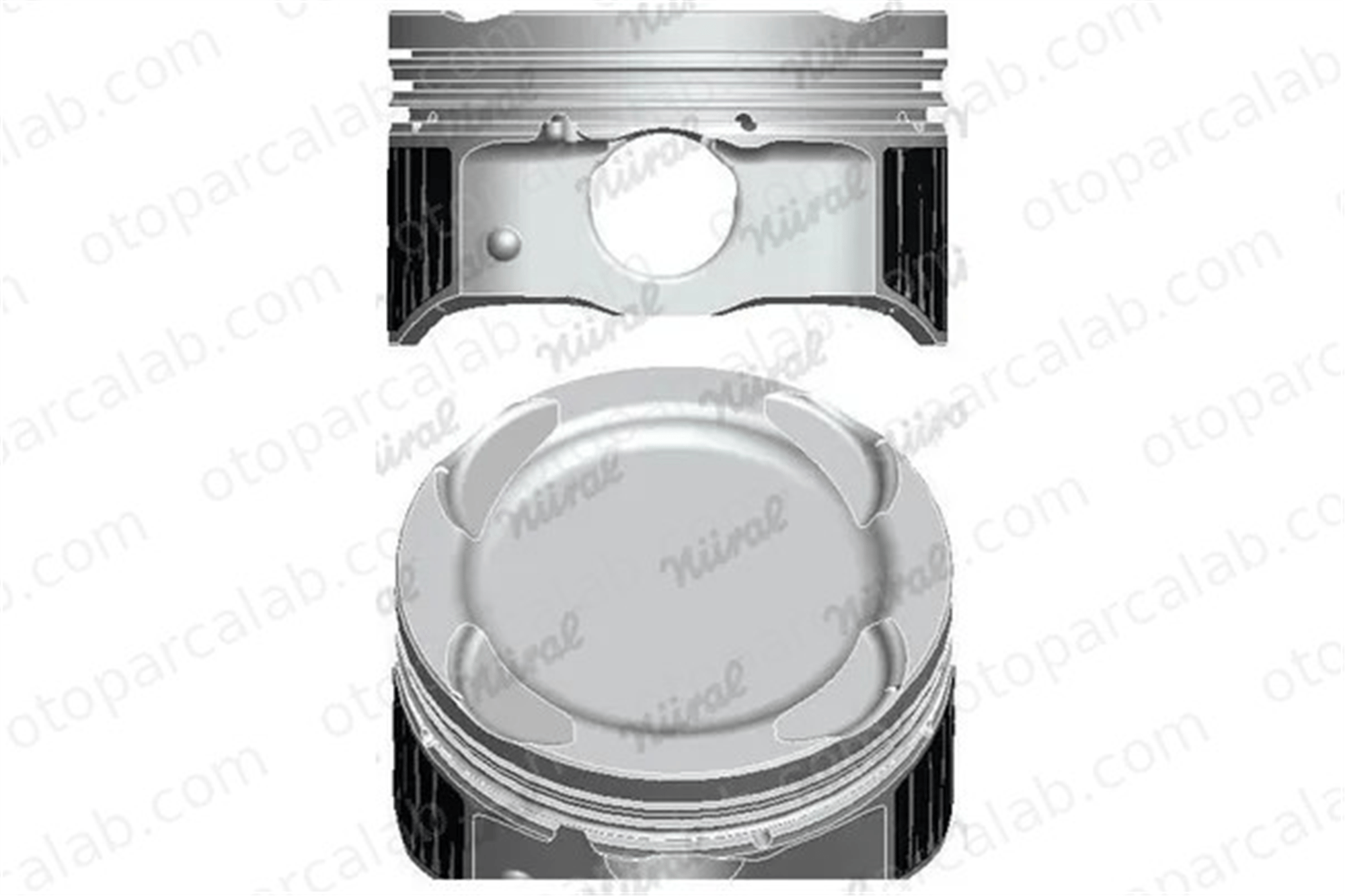 NURAL 8771176STD000G Piston (71.00MM-STD) NÜRAL 8771176STD000G HYUNDAI i20 II KIA RIO III 2304103230