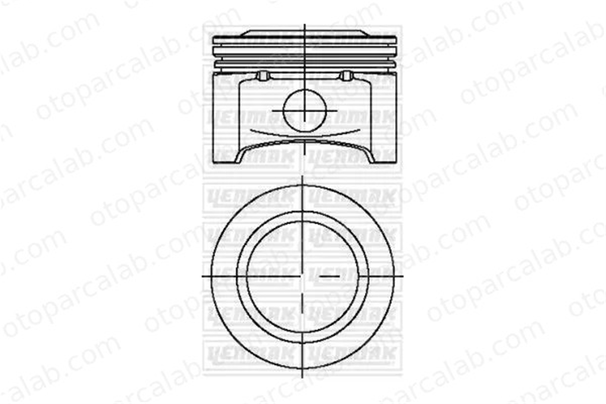 NURAL 8771666050000G Piston (78.10MM-STD) NÜRAL 8771666050000G OPEL ASTRA G CLASSIC ASTRA G CLASSIC Caravan 623446 24407186