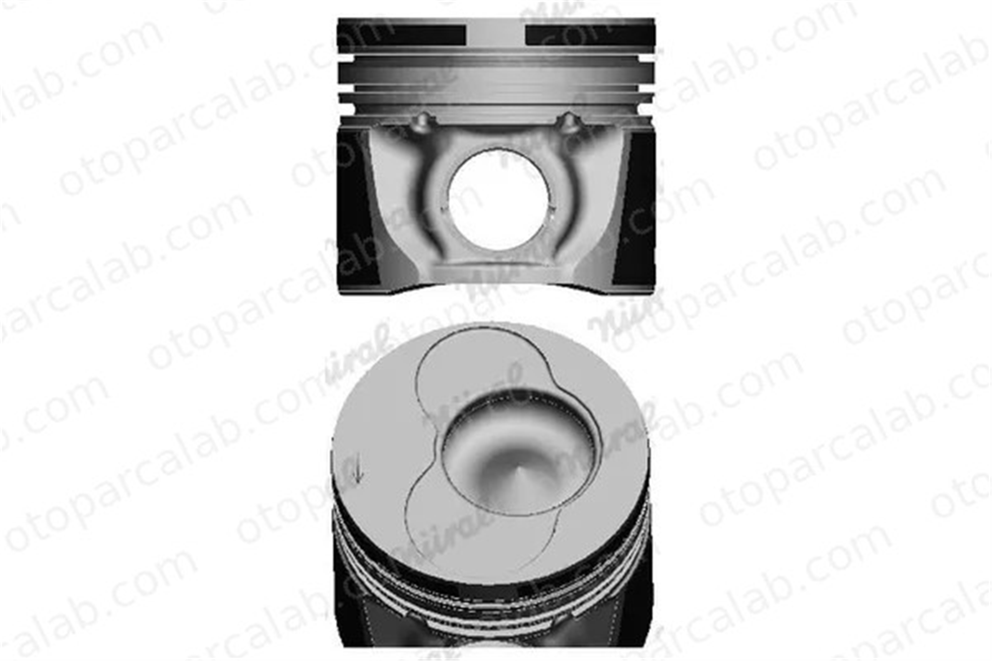 NURAL 8772161STD000G Piston (79.51MM-STD) NÜRAL 8772161STD000G VW POLO SEAT CORDOBA 45107065G 45107065AK