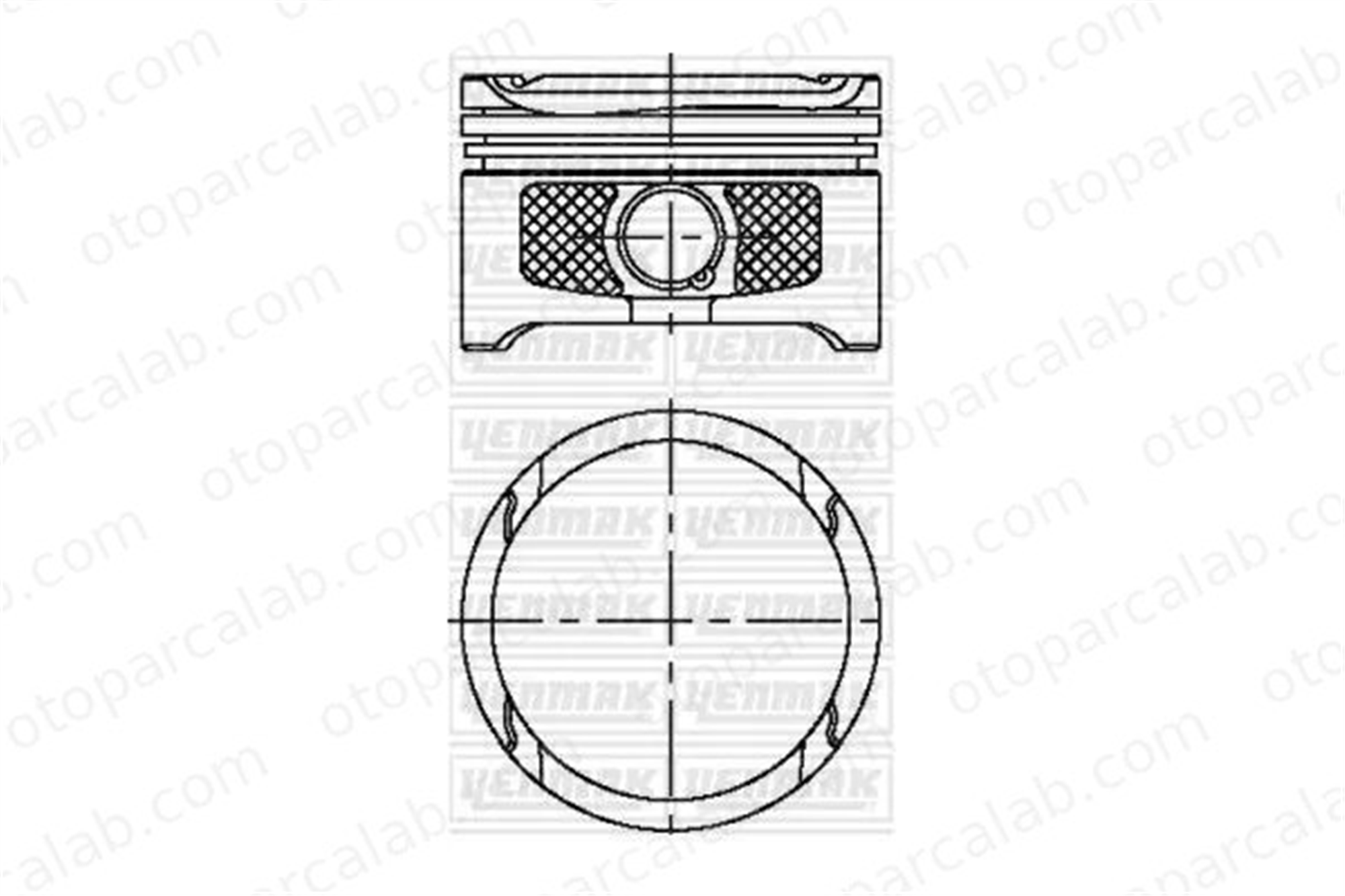 NURAL 8772169STD000G Piston (76.51MM-STD) NÜRAL 8772169STD000G SEAT LEON TOLEDO II 36107065BS 36107065AH