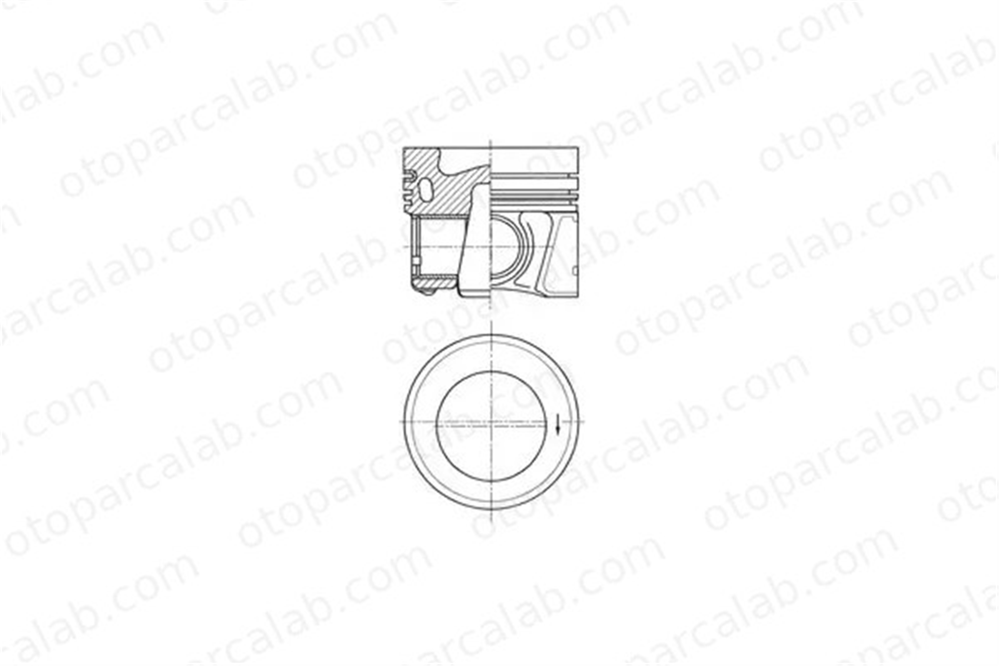 NURAL 8772499050000G Piston (81.50MM-STD) NÜRAL 8772499050000G AUDI Q3 A3 Limousine 4L107065AM 4L107065AM001