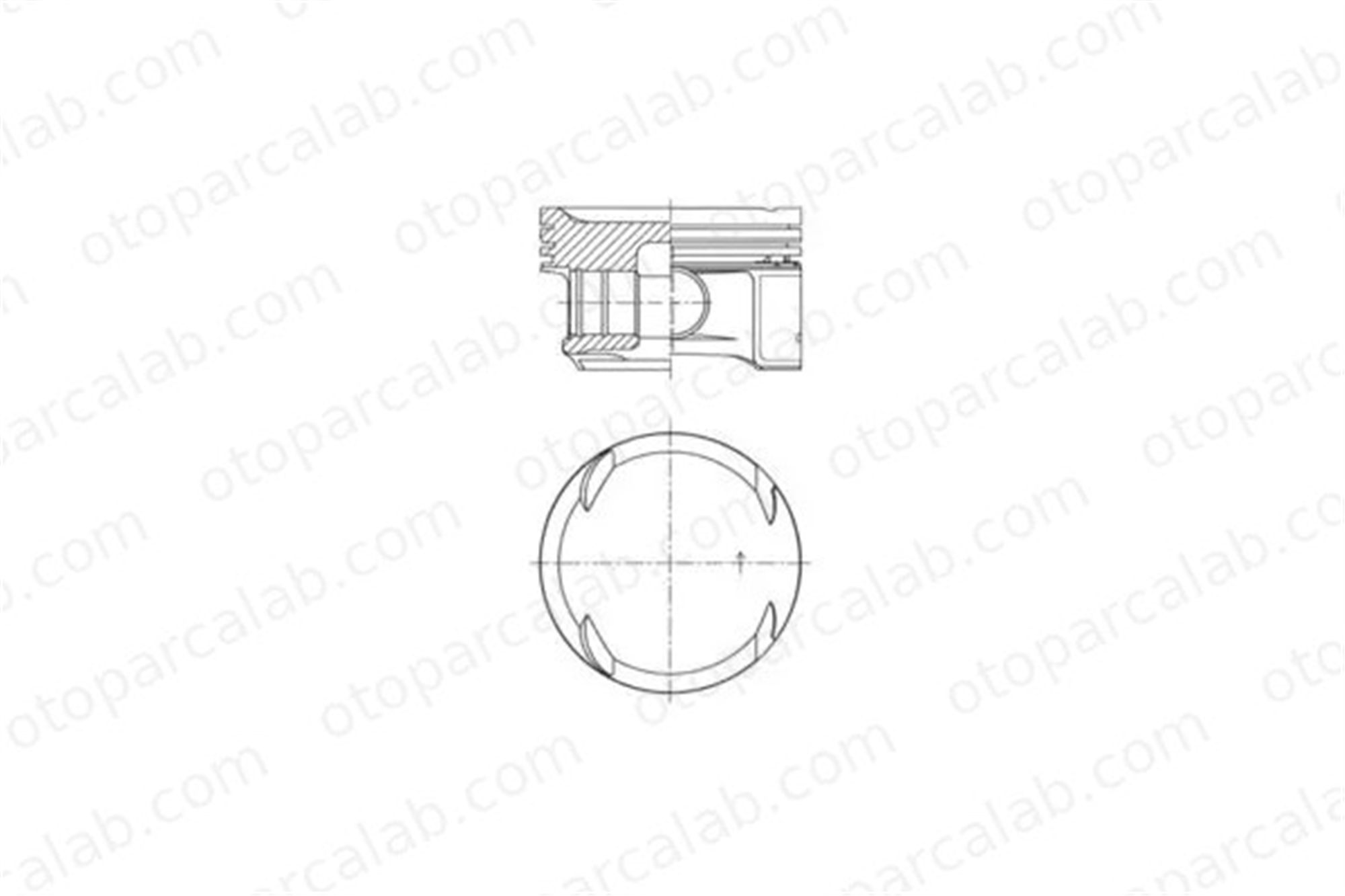 NURAL 8772576STD000G Piston (82.00MM-STD) NÜRAL 8772576STD000G MERCEDES-BENZ C-SERISI C-SERISI T-Model A2710302217 2710302217