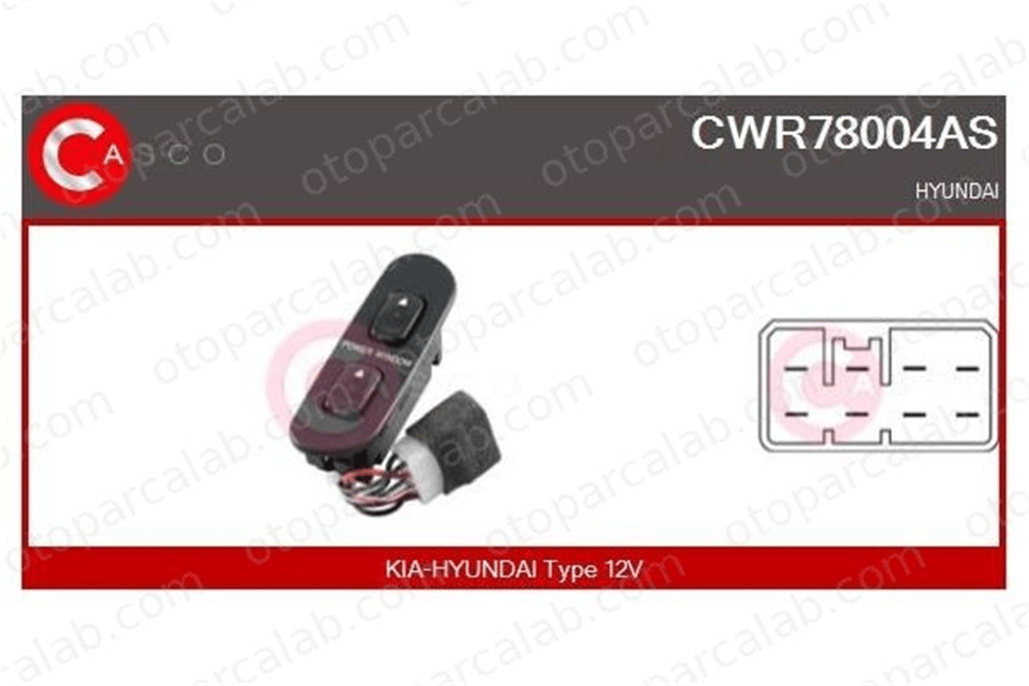 NUREL A 250 Cam Açma Düğmesi Ön Sol HYUNDAI H100 Platform şasi H100 Panelvan/Van 9369143320