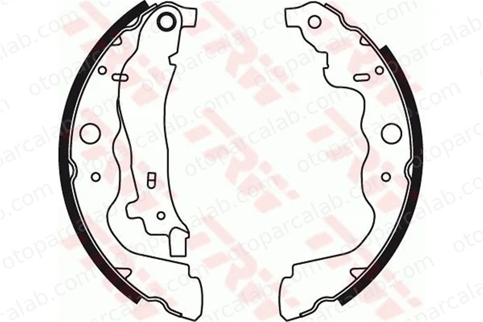 OEK 7701210109 Fren Pabuçlu Balata Arka DACIA DUSTER RENAULT KANGOO / GRAND KANGOO II 6001549703 7701210109