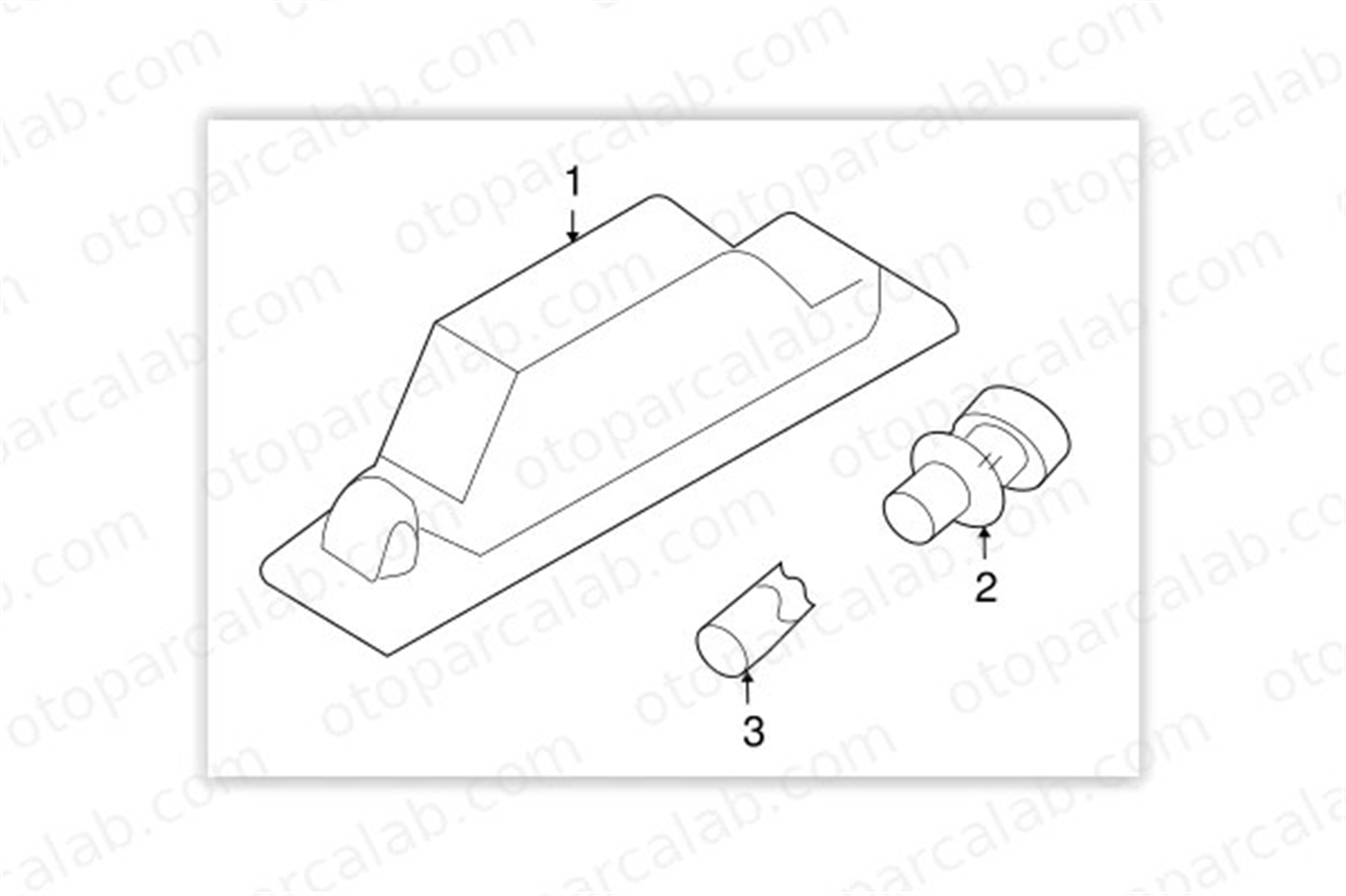 OPEL ORJINAL 13251936 Plaka Lambası OPEL CORSA D ASTRA H 13251936 13139990