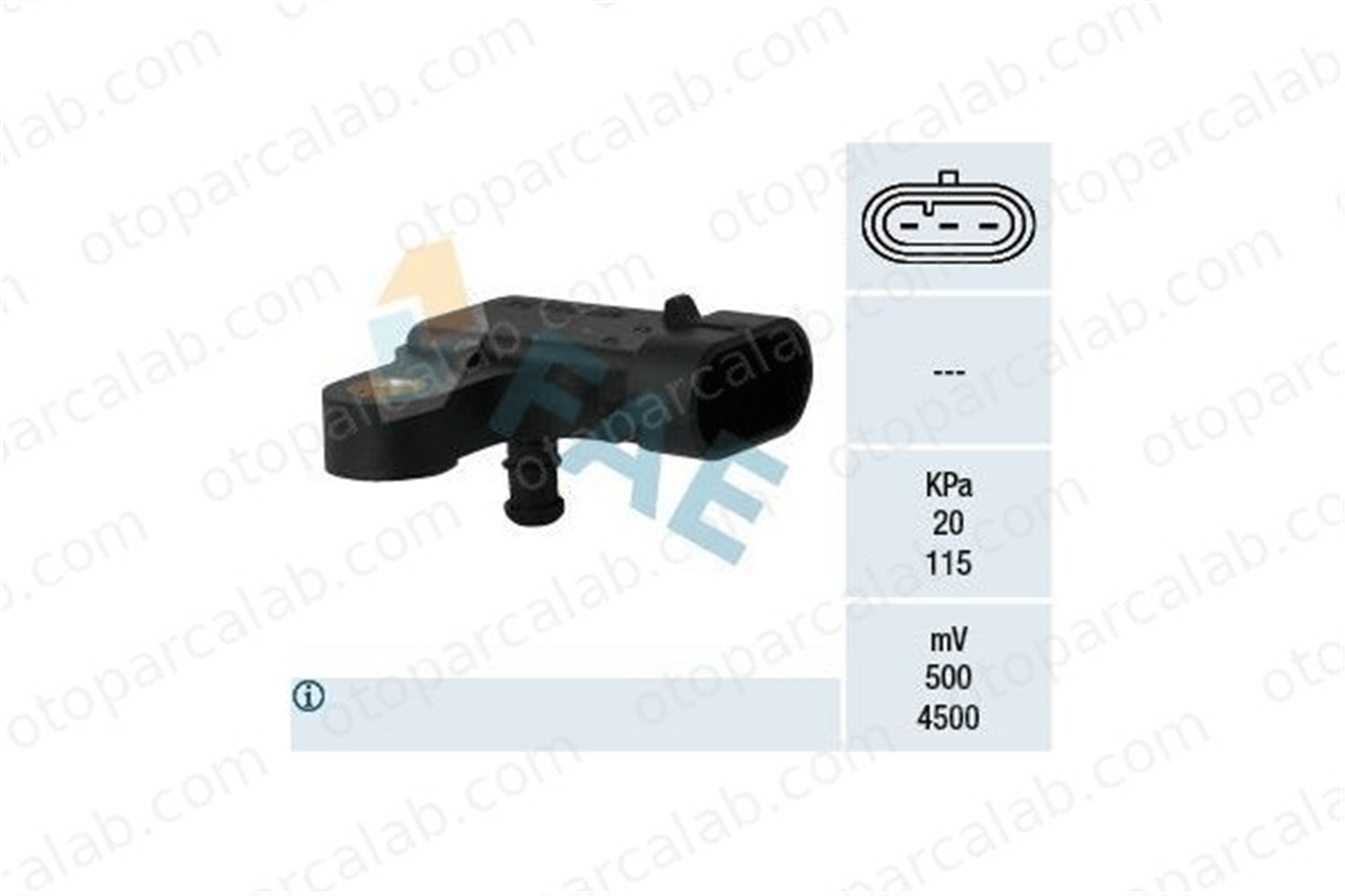 OPEL ORJINAL 25184080 MAP Sensörü CHEVROLET LACETTI DAEWOO REZZO 25184080 96276354