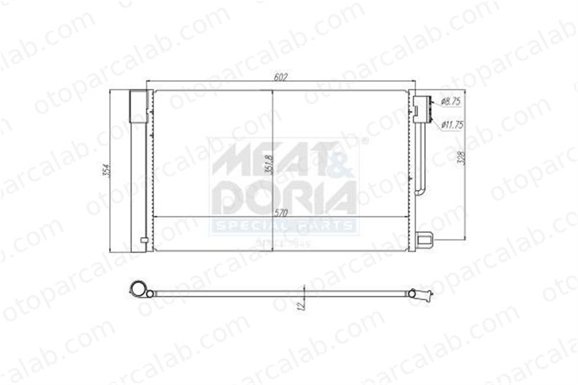 OPEL ORJINAL 39035151 Klima Radyatörü FIAT PUNTO EVO OPEL CORSA D 39035151 13310103
