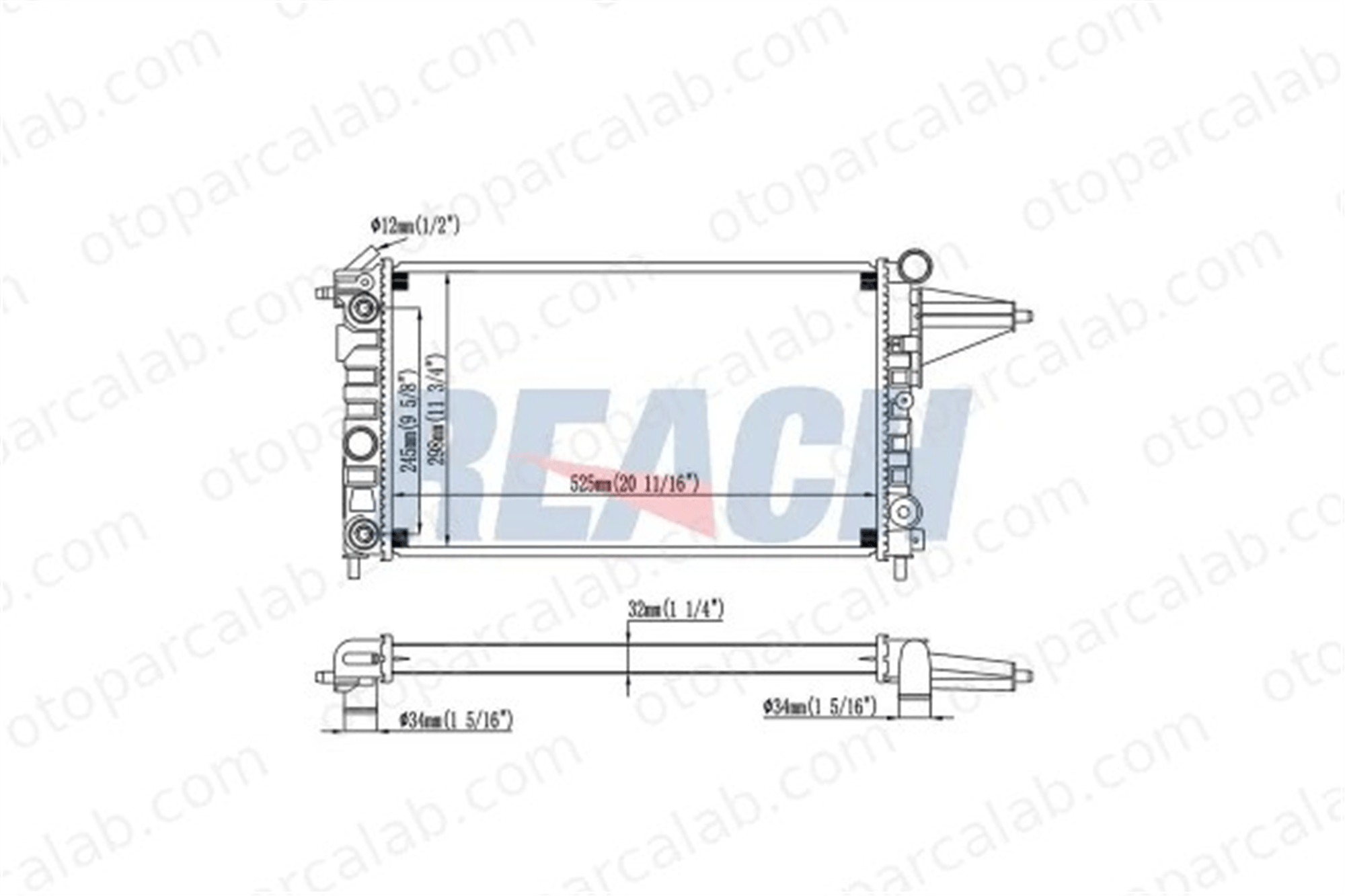 OPEL ORJINAL 90323474 Su Radyatörü OPEL VECTRA A VECTRA A Hatchback 90323474 1300088