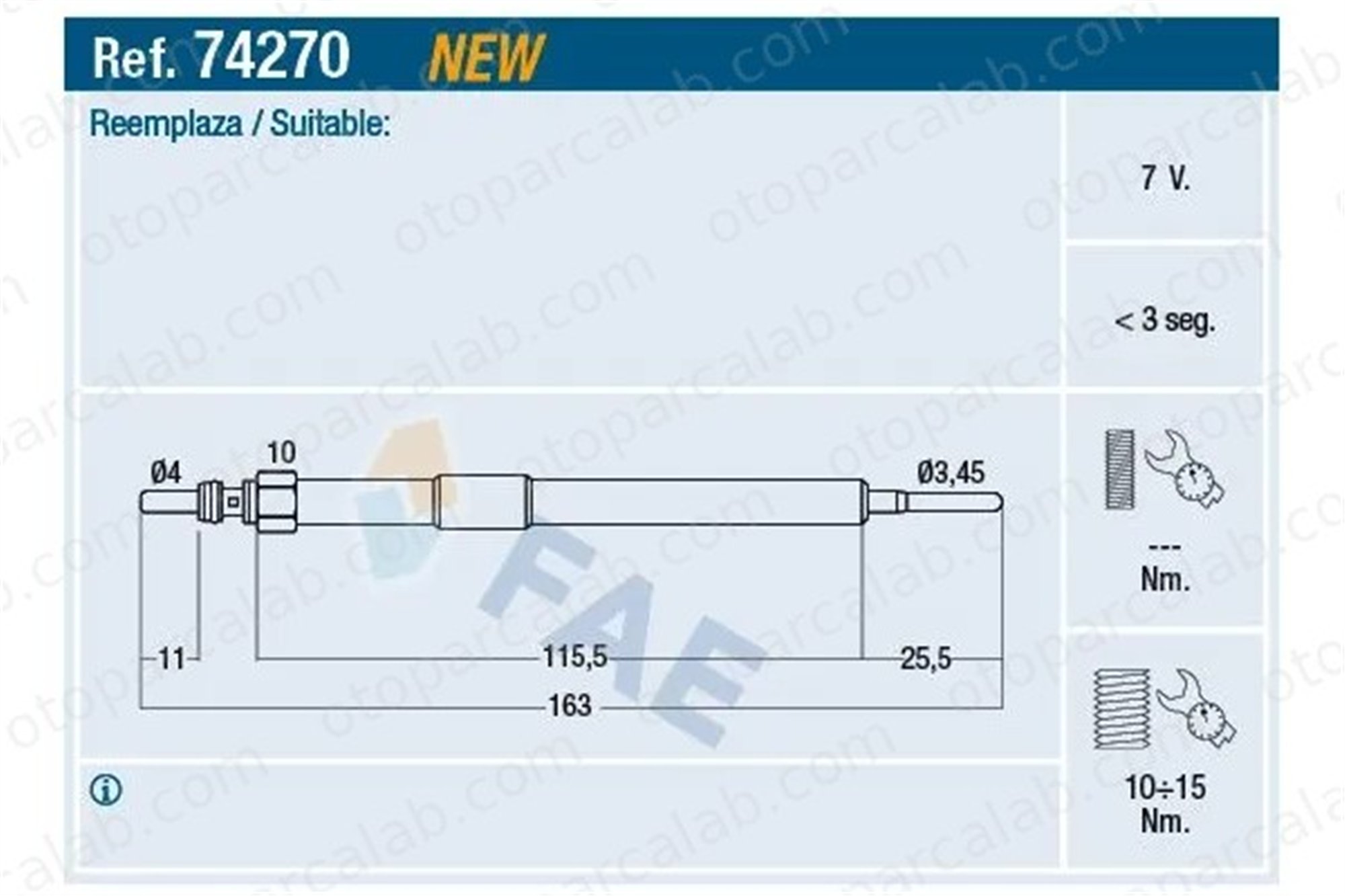 OPEL ORJINAL 93198468 Isıtma Bujisi OPEL MOVANO B Panelvan/Van MOVANO B Platform şasi 93198468 1106500Q0C