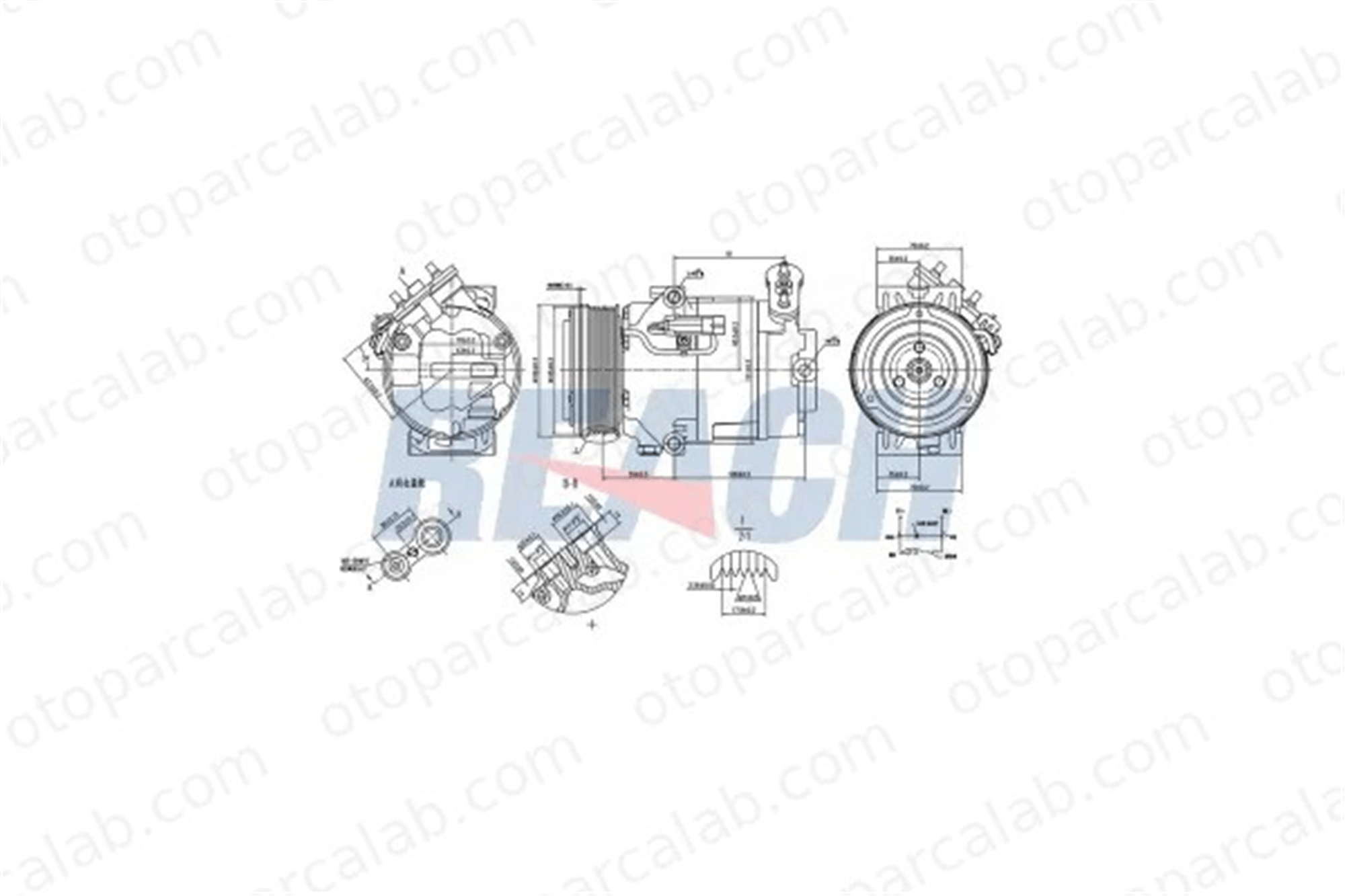 OPEL ORJINAL 95516514 Klima Kompresörü OPEL ASTRA H ASTRA H GTC 95516514 13124751