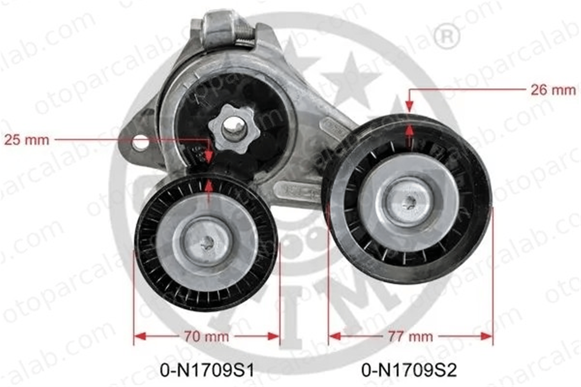 OPTIMAL 0-N1709 Vantilatör Kayış Gergi Rulmanı FORD C-MAX FOCUS C-MAX 4M5Q6A228ED 1352451
