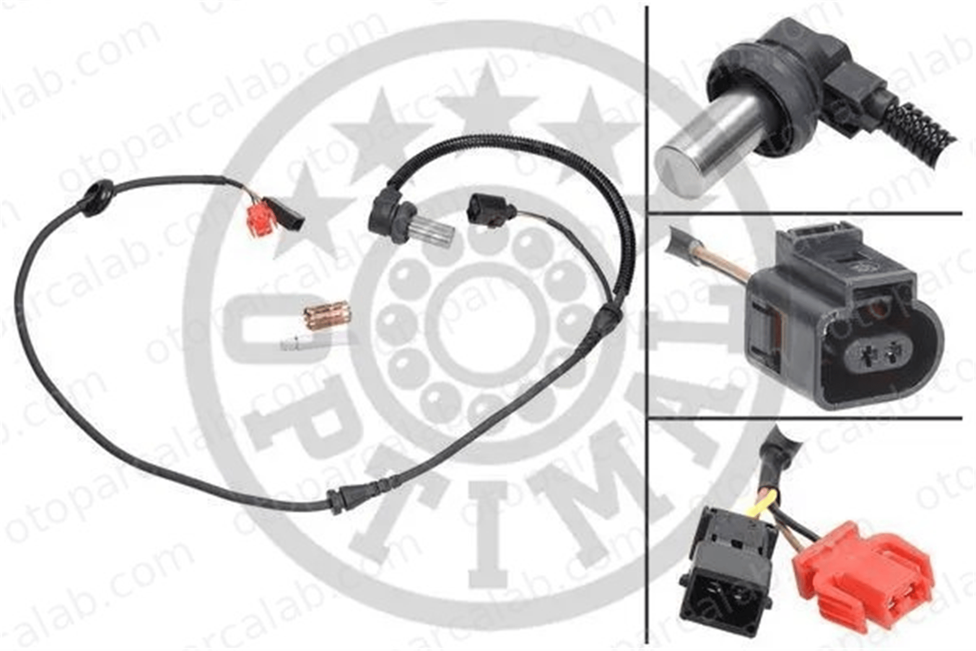 OPTIMAL 06-S051 Abs Sensörü Ön Sağ AUDI A4 B5 A4 B5 Avant 8D0927803B 8D0927803C