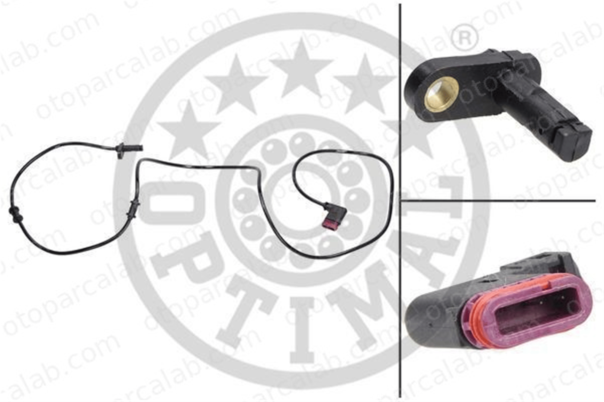 OPTIMAL 06-S107 Abs Sensörü Arka Sağ veya Sol MERCEDES-BENZ E-SERISI E-SERISI T-Model A2115403017 2115401217