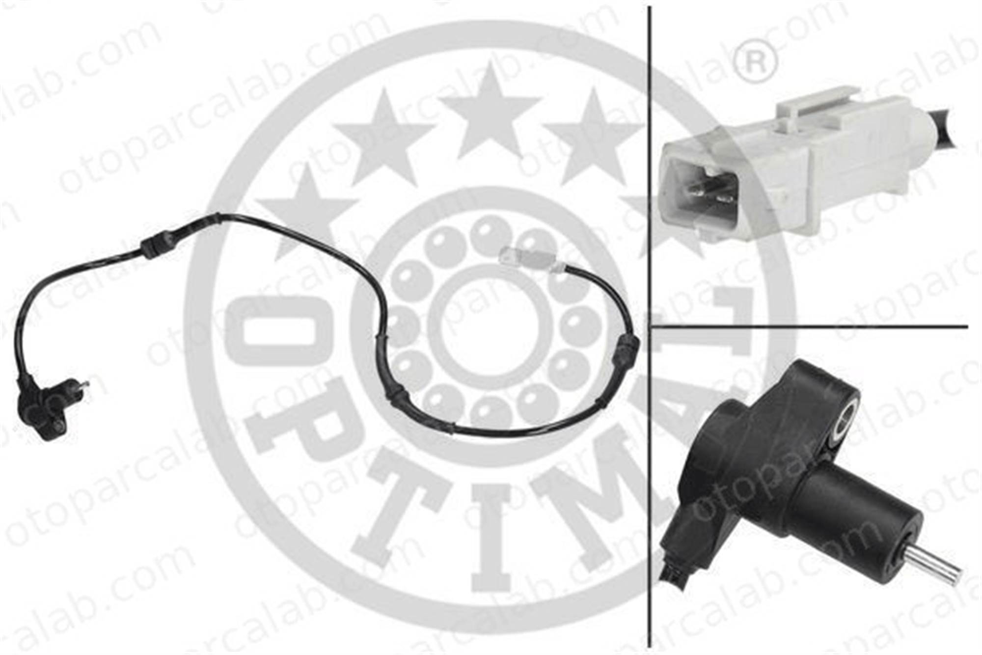 OPTIMAL 06-S115 Abs Sensörü Arka Sağ veya Sol PEUGEOT 406 406 Break 454549 96183261