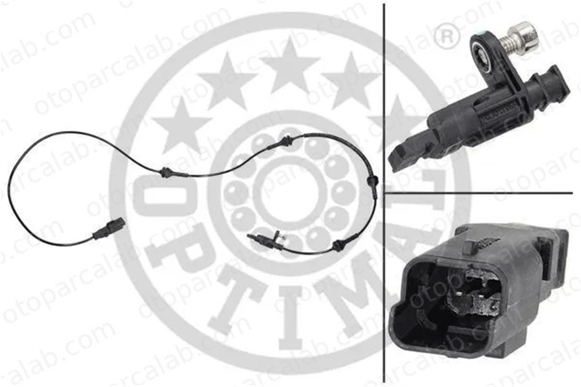 OPTIMAL 06-S127 Abs Sensörü Ön Sağ veya Sol PEUGEOT 407 SW 407 4545K6 4545A9