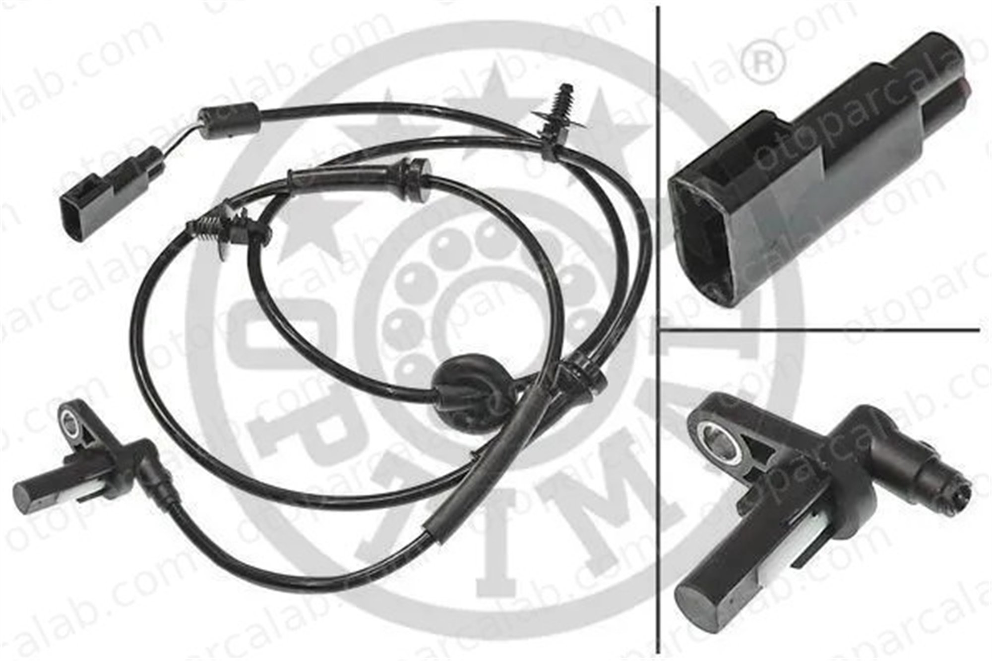 OPTIMAL 06-S174 Abs Sensörü Ön Sağ veya Sol FORD TRANSIT Panelvan/Van TRANSIT Platform şasi 6C112B372AC 6C112B372AB
