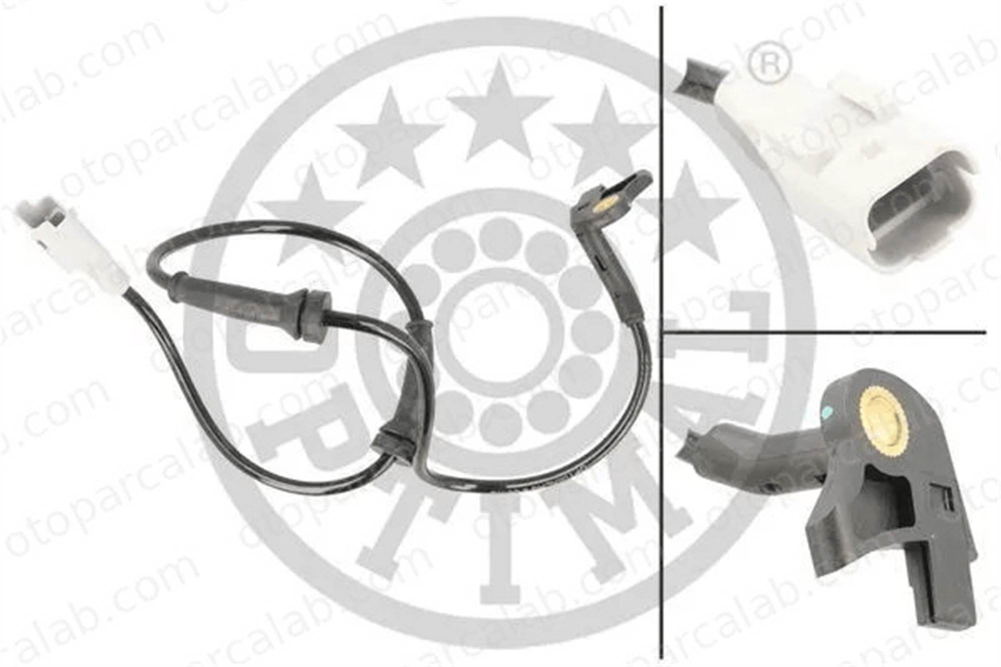 OPTIMAL 06-S278 Abs Sensörü Ön Sağ veya Sol CITROËN BERLINGO Kasa/büyük limuzin PEUGEOT PARTNER Kasa/büyük limuzin 4545E7 96552700