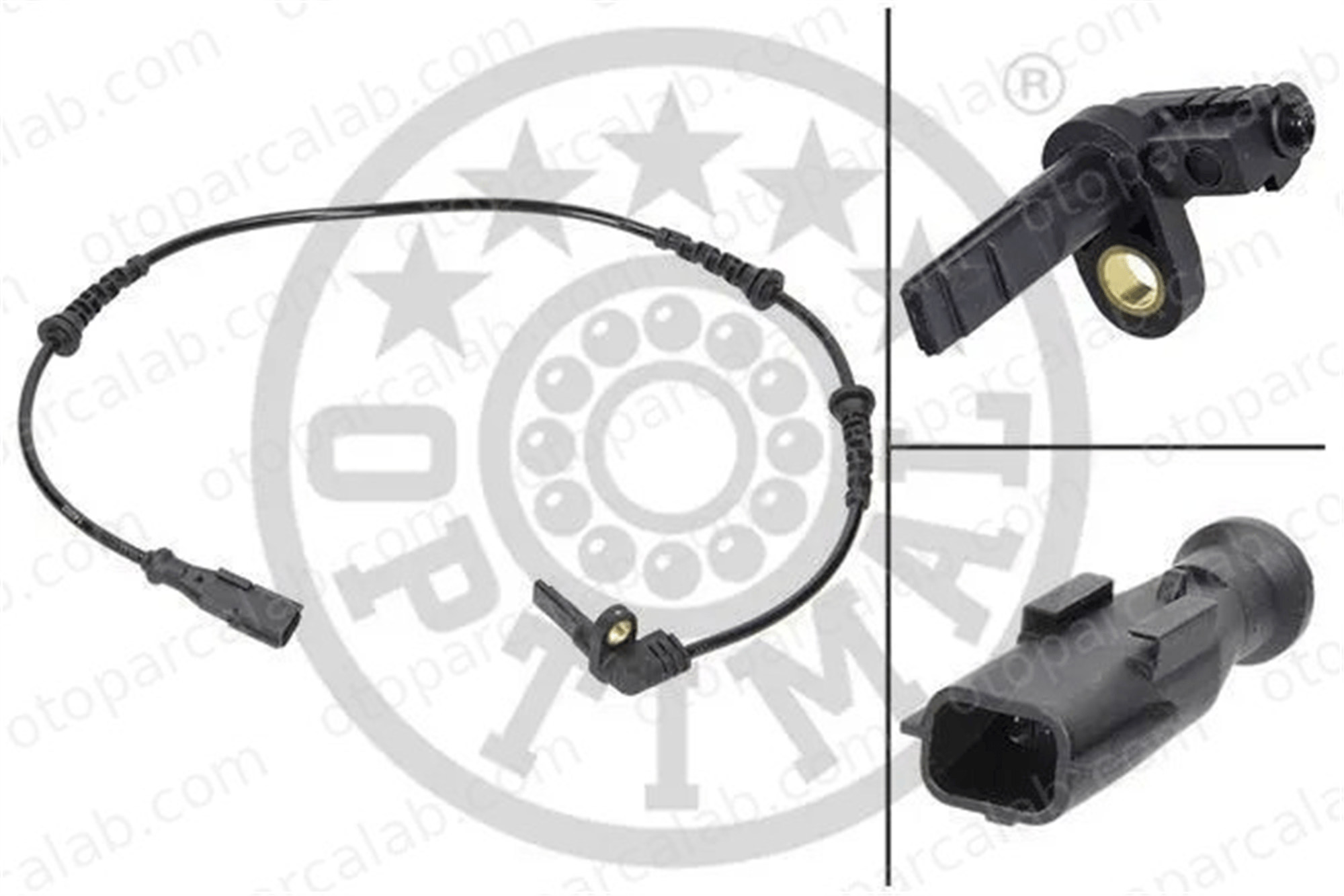 OPTIMAL 06-S455 Abs Sensörü Ön Sağ veya Sol DACIA DUSTER RENAULT MEGANE III Hatchback 479109155R 479100004R