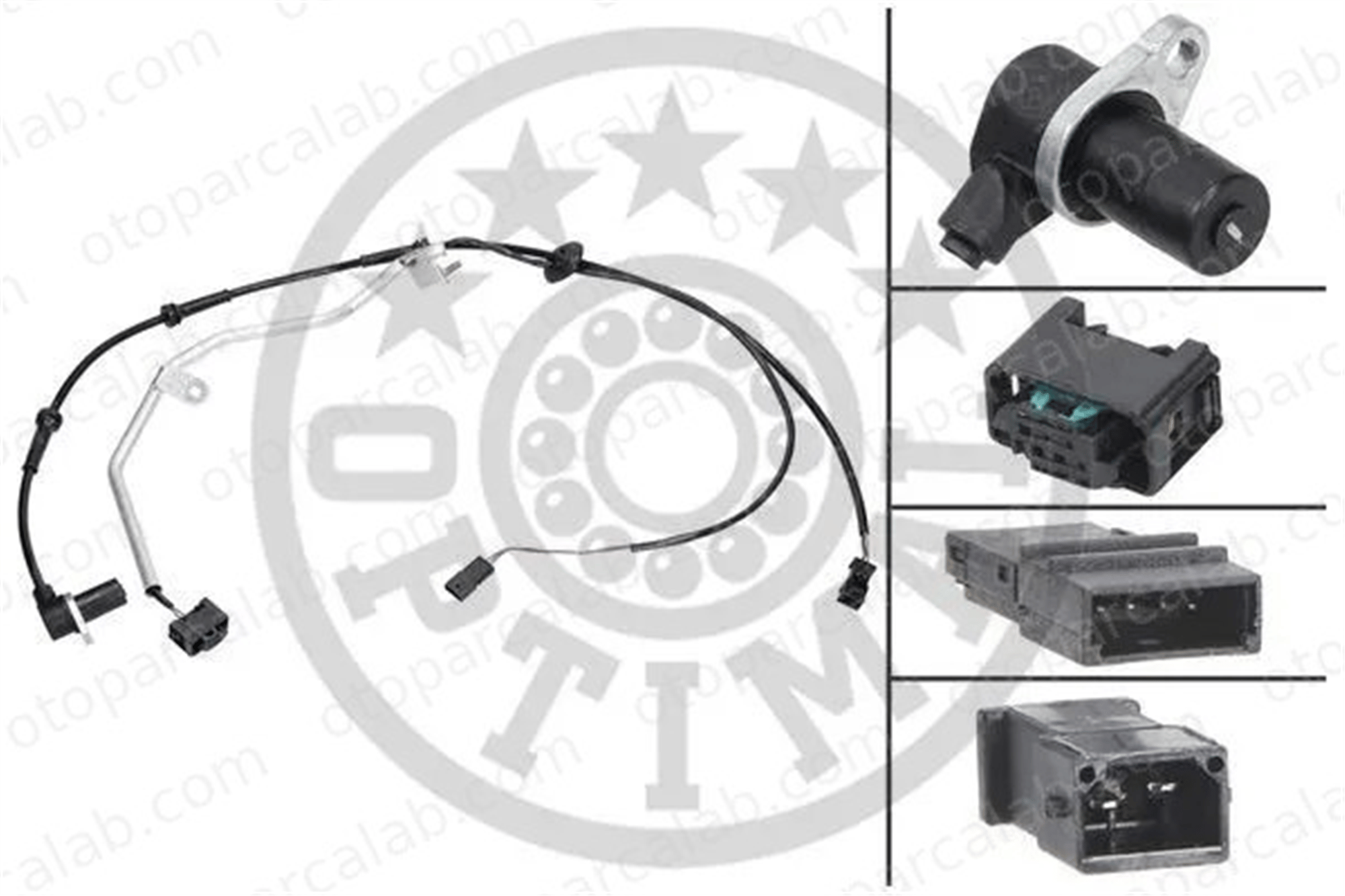 OPTIMAL 06-S467 Abs Sensörü Arka Sol AUDI A4 B5 Avant A4 B5 8D0927807G