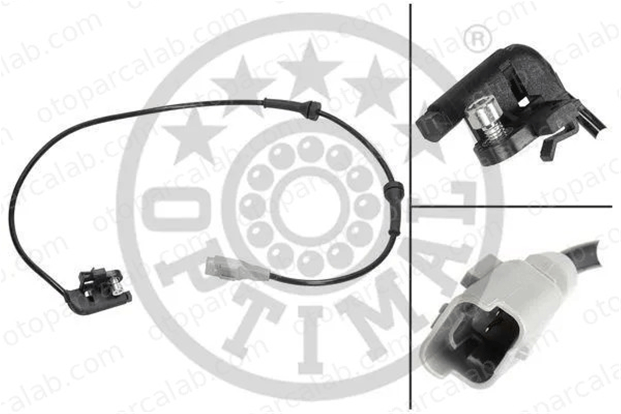 OPTIMAL 06-S497 Abs Sensörü Arka Sağ veya Sol CITROËN C4 I PEUGEOT 307 Break 4545F6 9661974980
