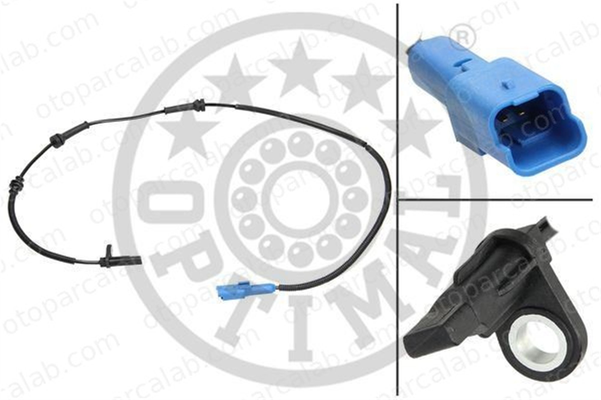 OPTIMAL 06-S549 Abs Sensörü Ön Sağ veya Sol PEUGEOT 208 I CITROËN DS3 4545J9 4545E4