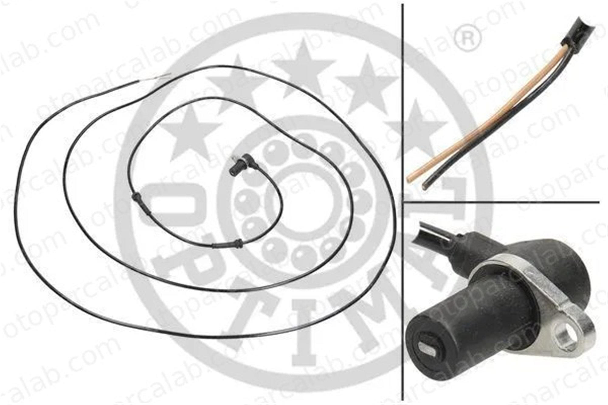OPTIMAL 06-S650 Abs Sensörü Ön Sağ veya Sol MERCEDES-BENZ VITO Minibüs/Otobüs VITO Panelvan/Van A6385420217 6385420217