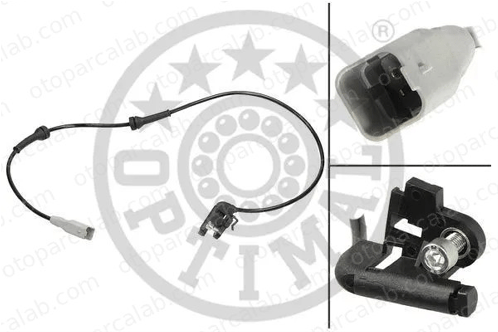 OPTIMAL 06-S662 Abs Sensörü Arka Sağ veya Sol PEUGEOT 307 Break 307 4545F6 9661974980