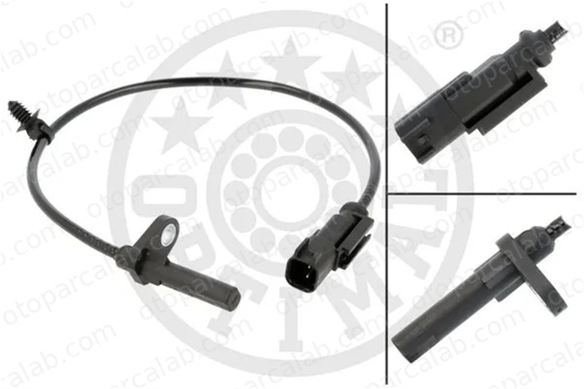 OPTIMAL 06-S874 Abs Sensörü Arka Sağ veya Sol FORD TOURNEO CUSTOM V362 Minibüs/Otobüs TRANSIT CUSTOM V362 Minibüs/Otobüs BK212B372BD 1771171