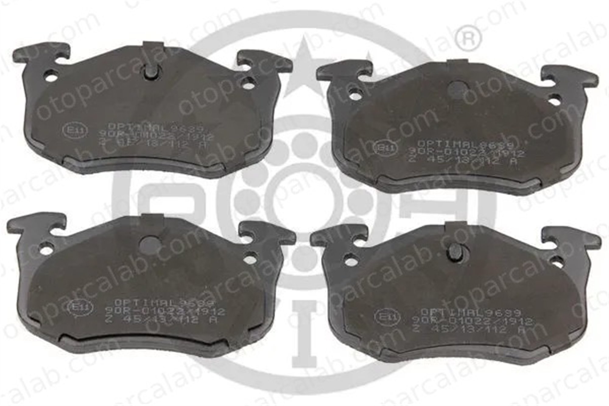 OPTIMAL BP-09639 Fren Disk Balata Arka CITROËN ZX RENAULT CLIO II 425442 425490