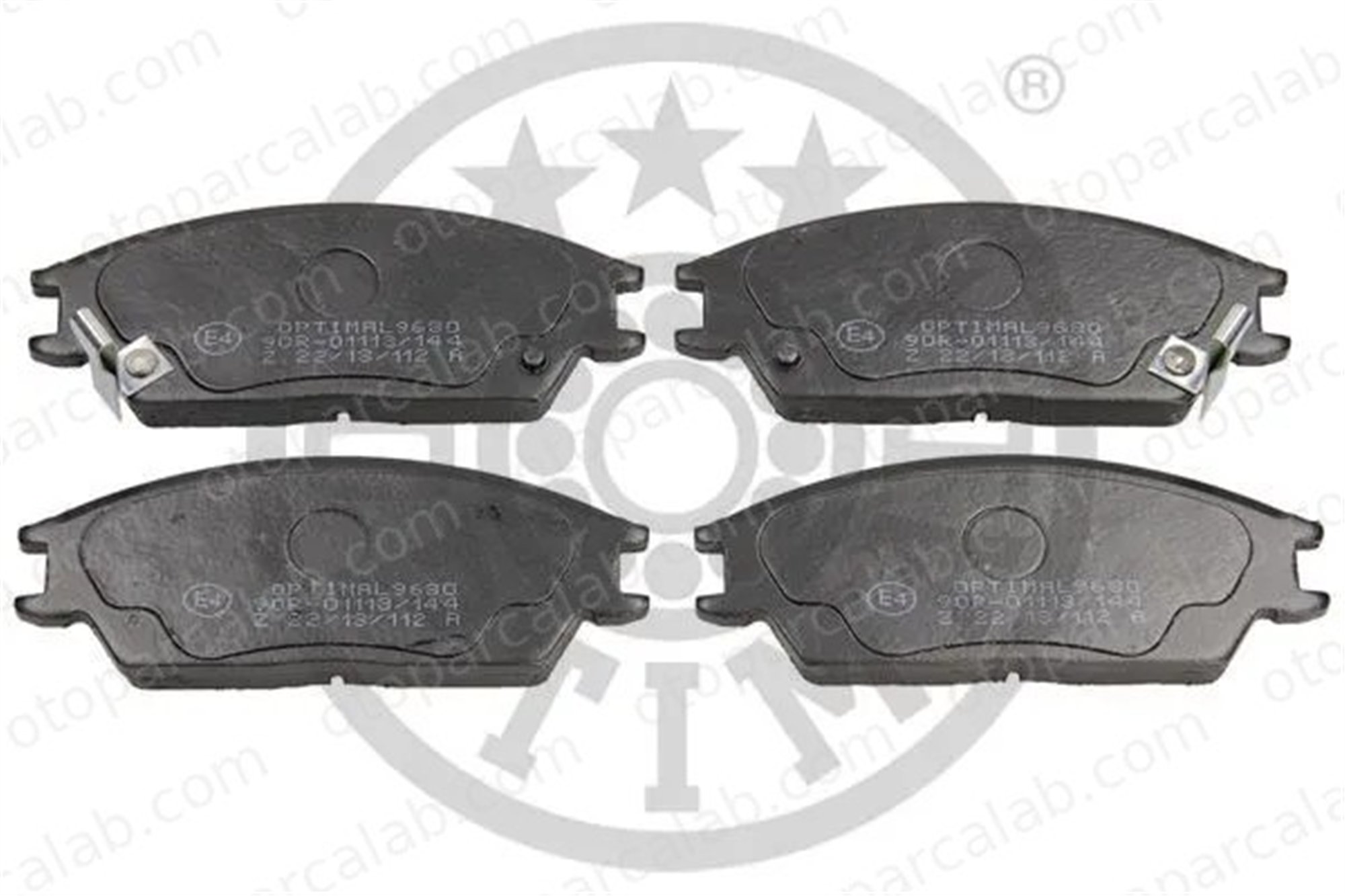 OPTIMAL BP-09680 Fren Disk Balata Ön HYUNDAI GETZ ACCENT II 581011CA10 5810122A10