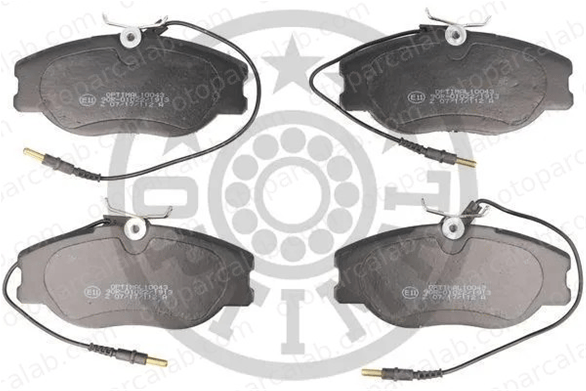 OPTIMAL BP-10043 Fren Disk Balata Ön CITROËN JUMPY PEUGEOT EXPERT 425453 425109
