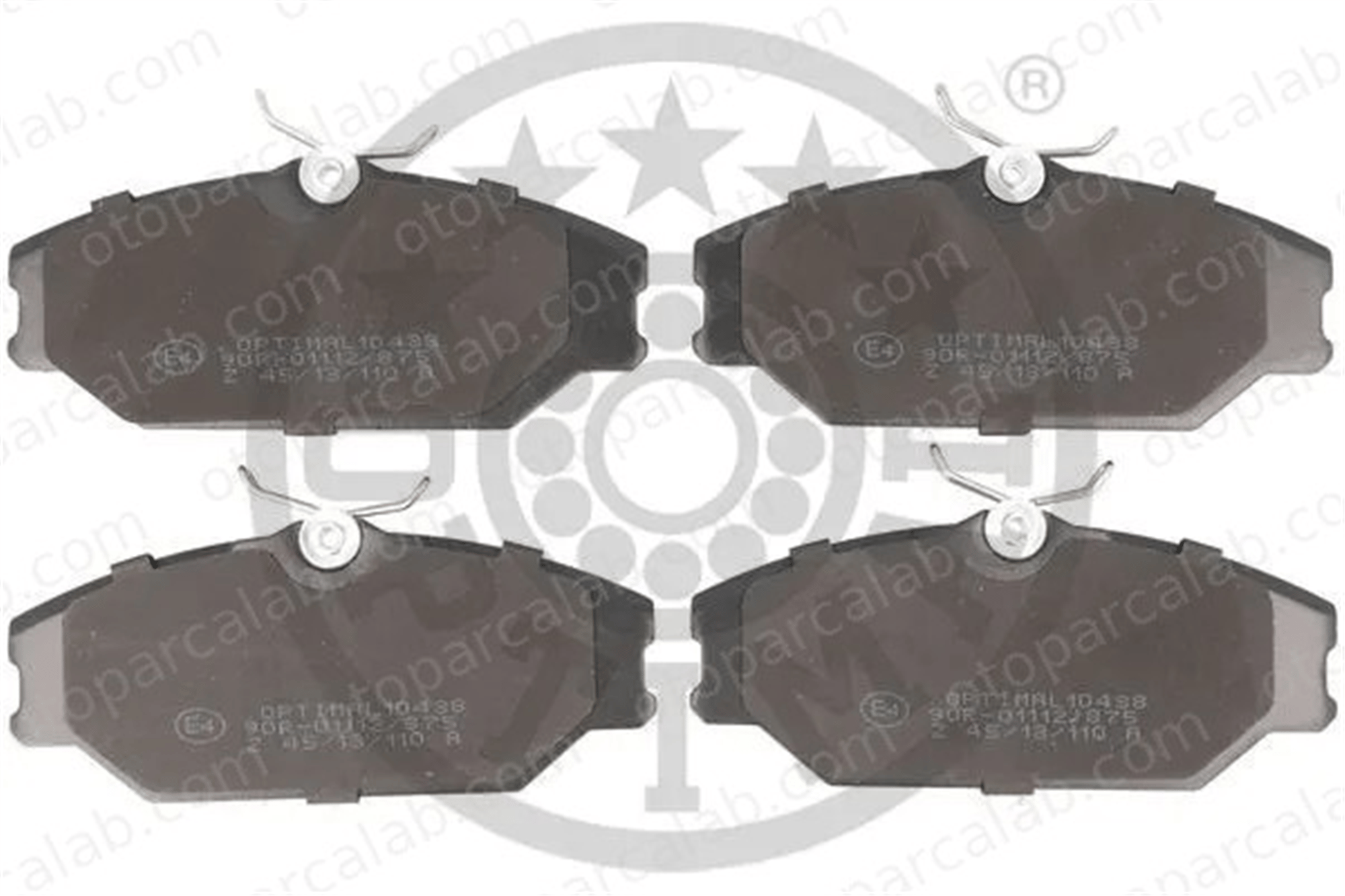 OPTIMAL BP-10438 Fren Disk Balata Ön RENAULT SCÉNIC I MPV MEGANE I Classic 7701206379 7701209380