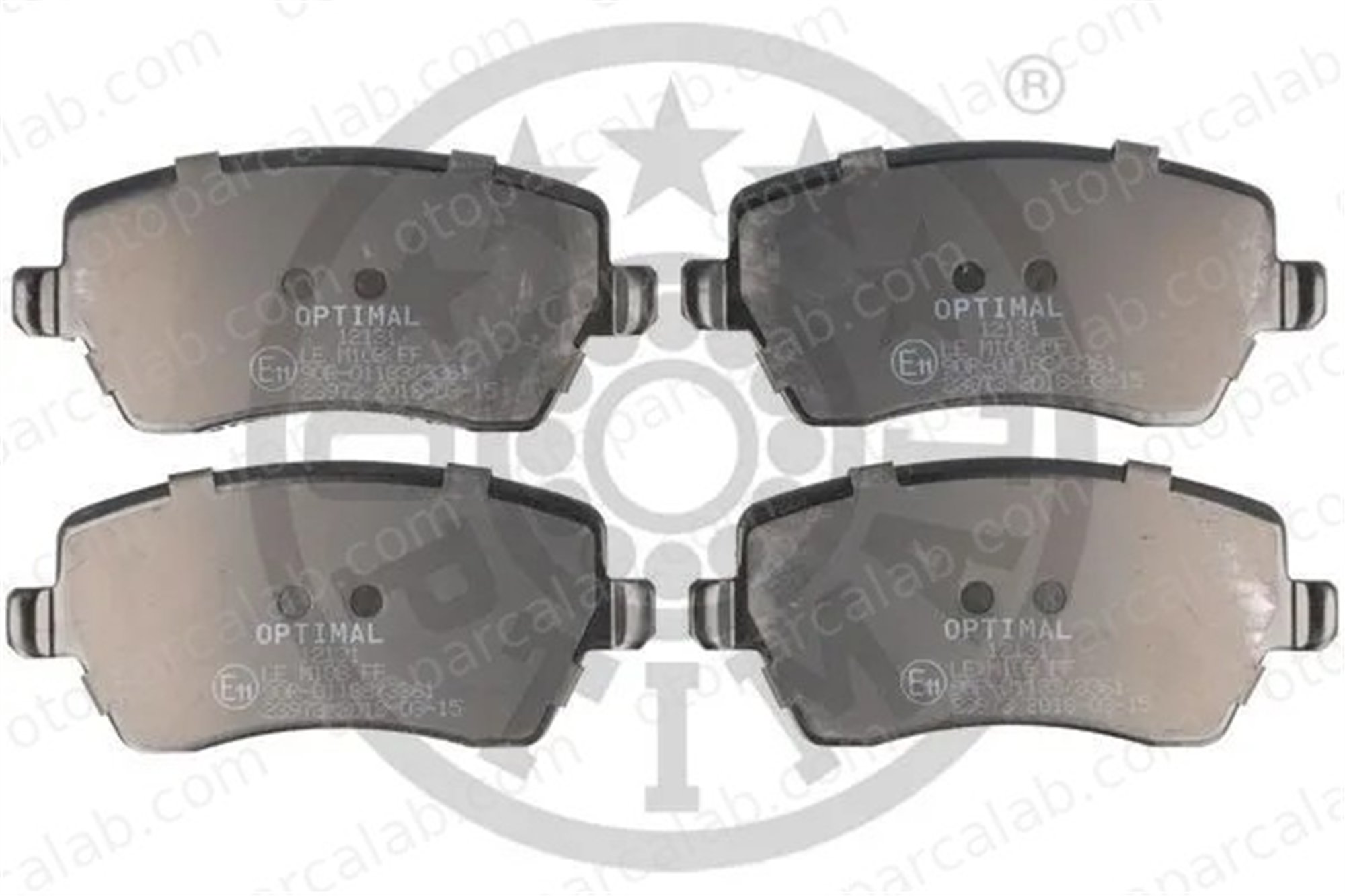 OPTIMAL BP-12131 Fren Disk Balata Ön RENAULT CLIO III DACIA DUSTER 410608481R 7701208422