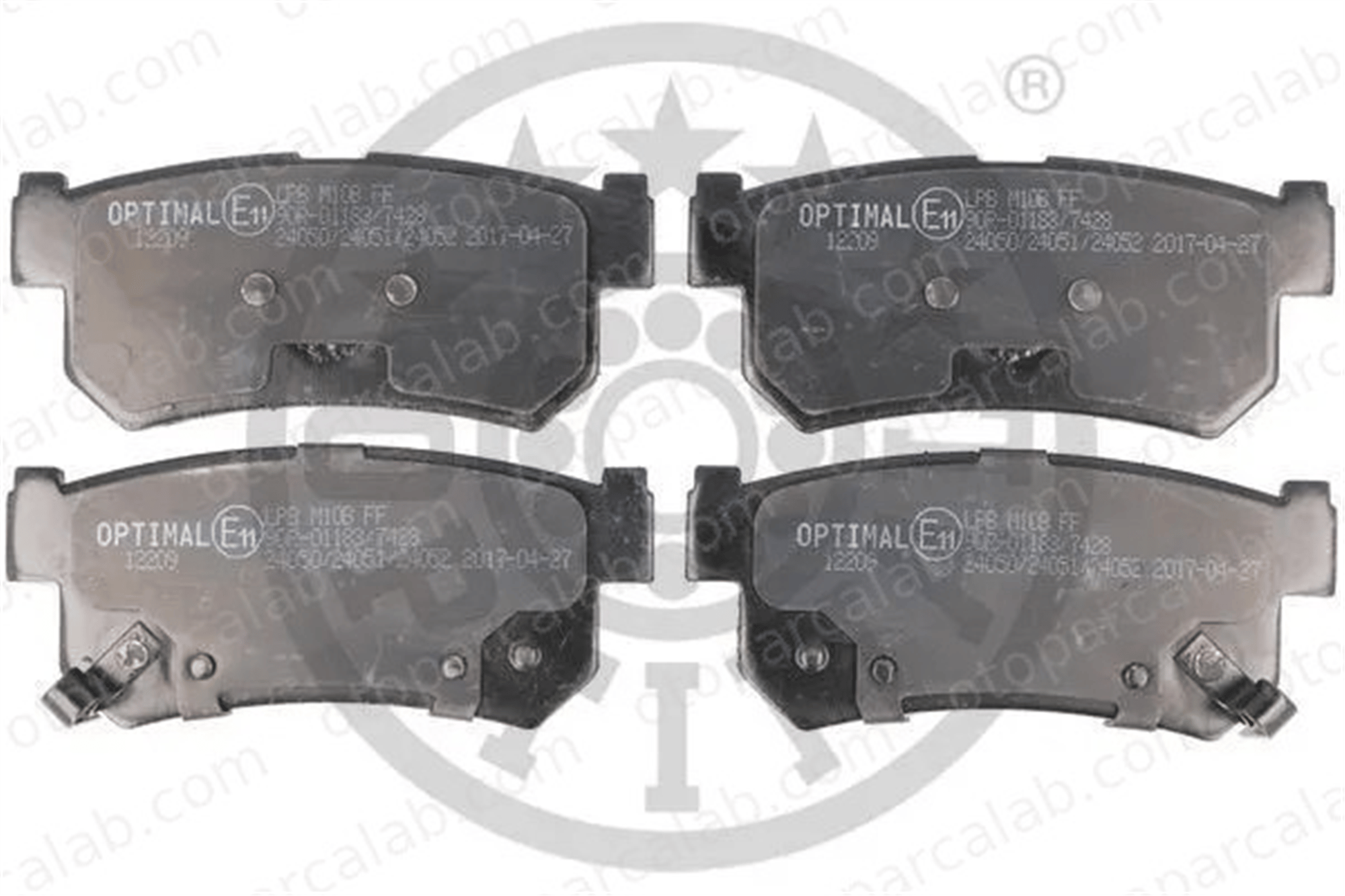 OPTIMAL BP-12209 Fren Disk Balata Arka SSANGYONG MUSSO REXTON / REXTON II 48413090A0 4841308050