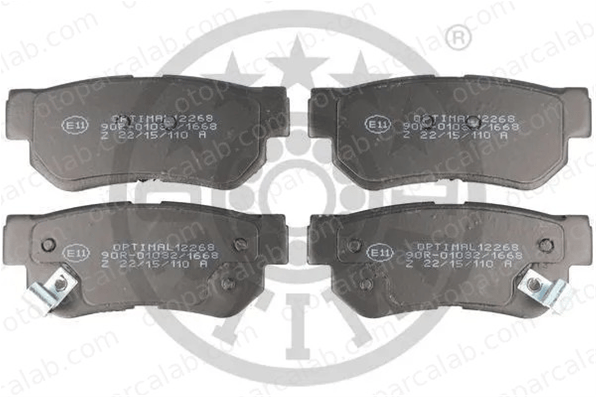 OPTIMAL BP-12268 Fren Disk Balata Ön HYUNDAI SANTA FÉ I TUCSON 4841321A10 4841321B10