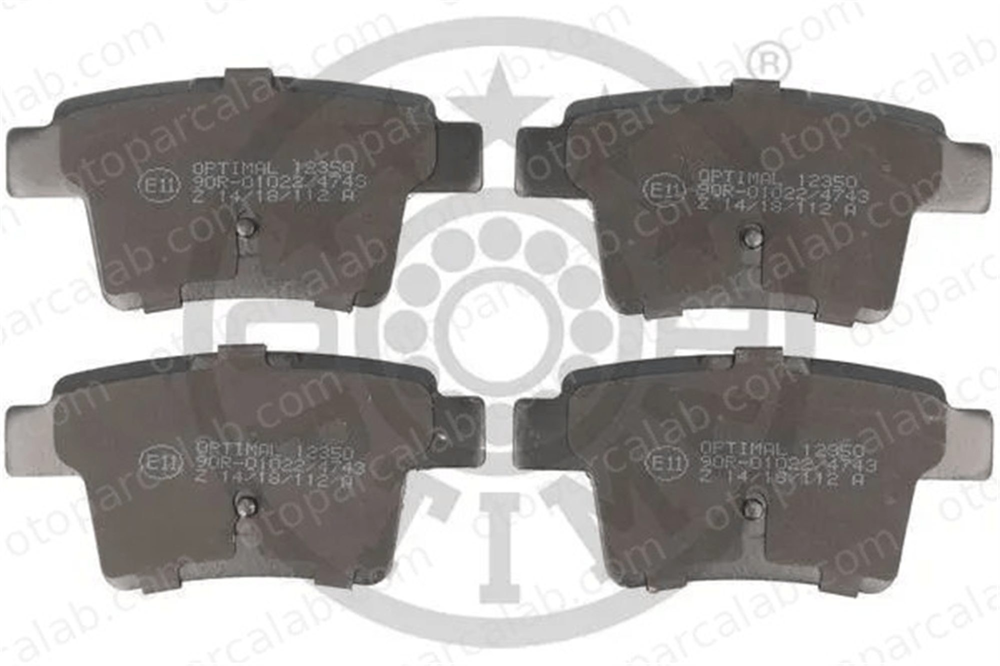 OPTIMAL BP-12350 Fren Disk Balata Arka FORD MONDEO III Sedan MONDEO III 4S712M008AB C2S38068