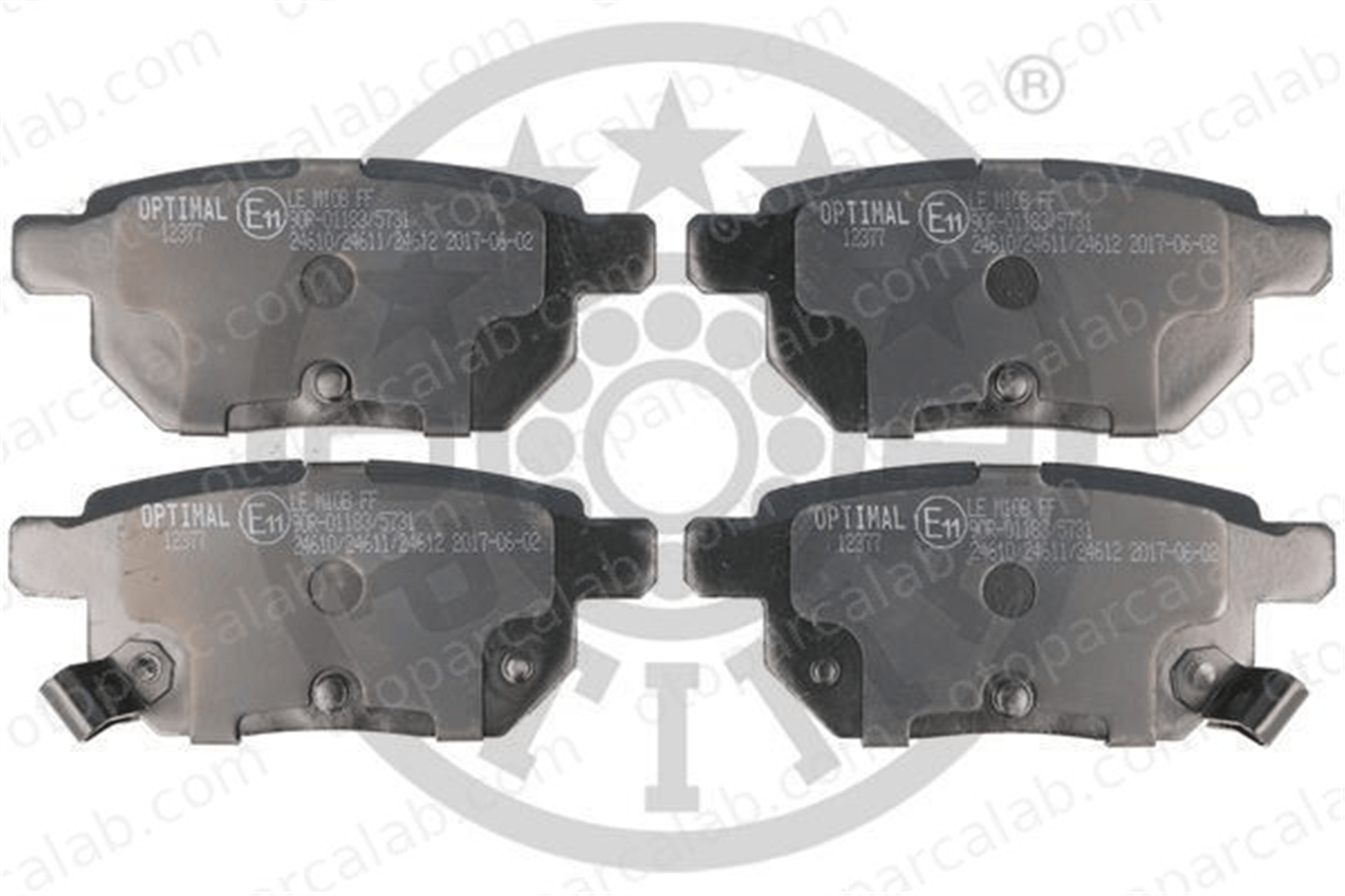 OPTIMAL BP-12377 Fren Disk Balata Arka TOYOTA COROLLA Sedan AURIS 446612130 0446612130
