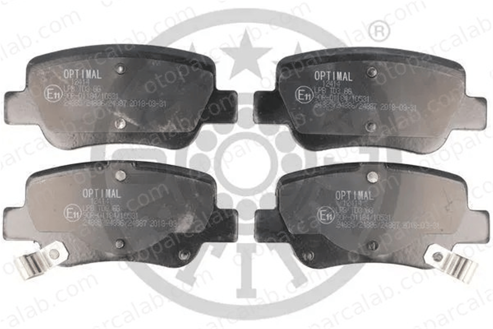 OPTIMAL BP-12414 Fren Disk Balata Arka TOYOTA AVENSIS Sedan AVENSIS Station wagon 446605040 0446605040