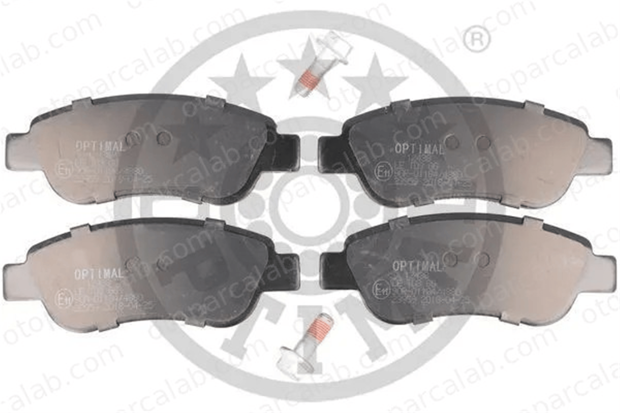 OPTIMAL BP-12438 Fren Disk Balata Ön TOYOTA AYGO CITROËN C1 II 425327 425474