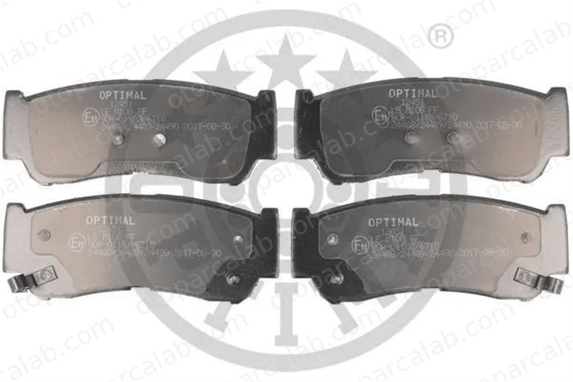 OPTIMAL BP-12451 Fren Disk Balata Arka HYUNDAI SANTA FÉ II H-1 Panelvan/Van 583022BA20 583024AA00