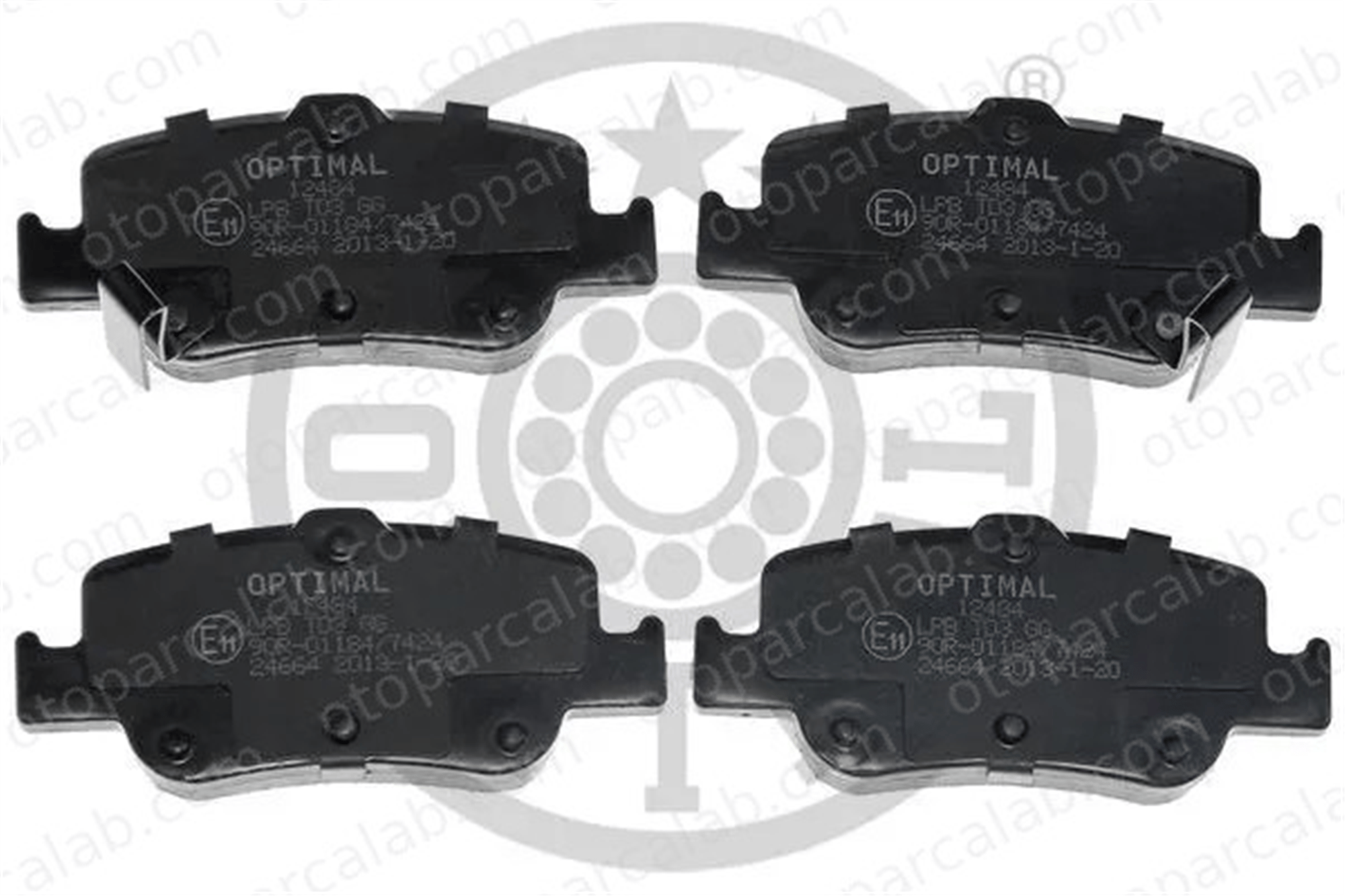 OPTIMAL BP-12484 Fren Disk Balata Arka TOYOTA AURIS COROLLA Sedan 446602180 0446602180