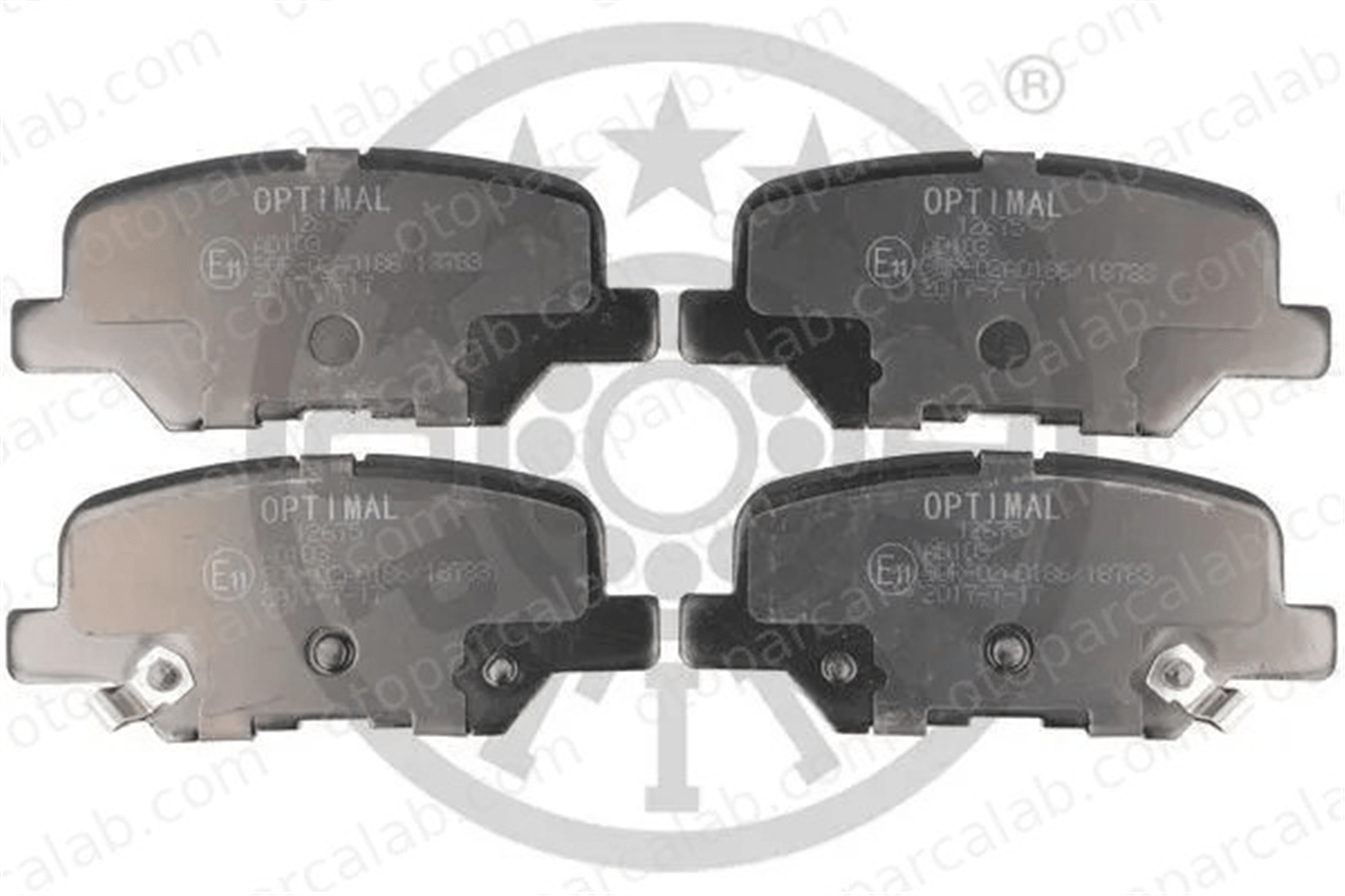 OPTIMAL BP-12675 Fren Disk Balata Arka MITSUBISHI ASX MAZDA 6 Station wagon 1609899680 4605B071
