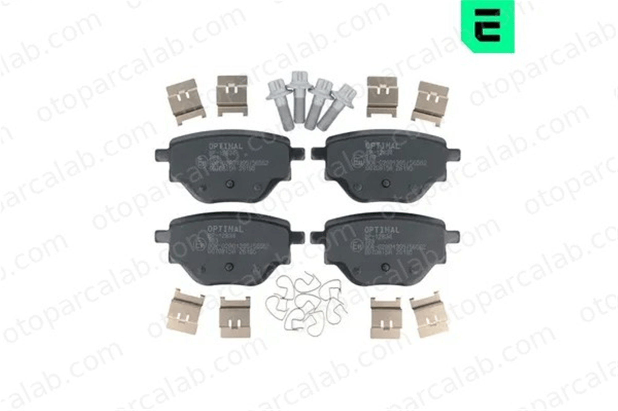 OPTIMAL BP-12834 Fren Disk Balata Arka PEUGEOT 2008 II 208 II 1681449980 1664737180