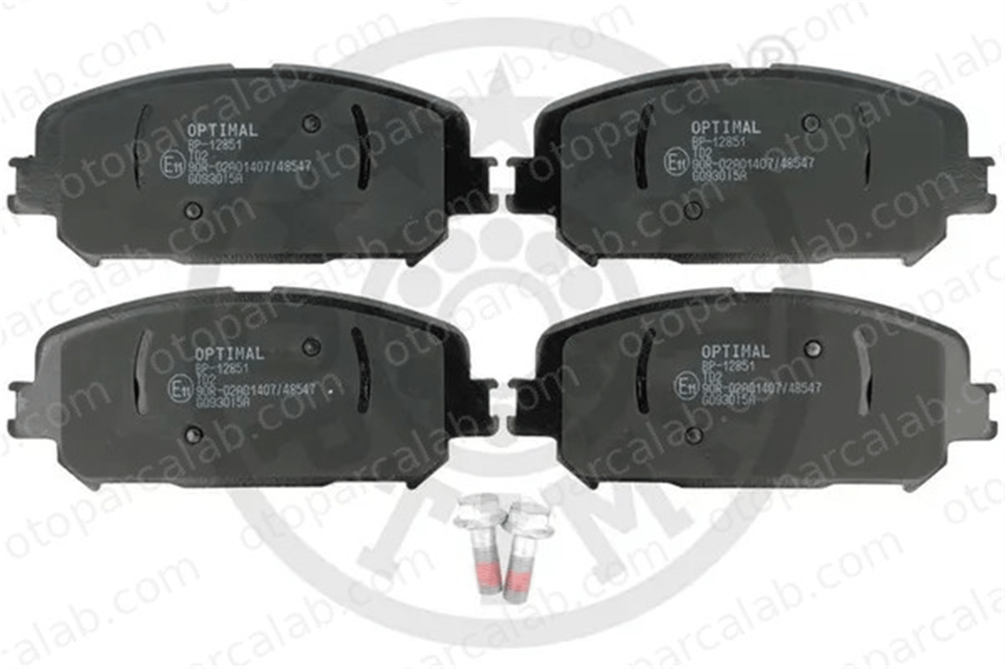 OPTIMAL BP-12851 Fren Disk Balata Ön RENAULT SCÉNIC IV GRAND SCÉNIC IV 410606808R 7711946208