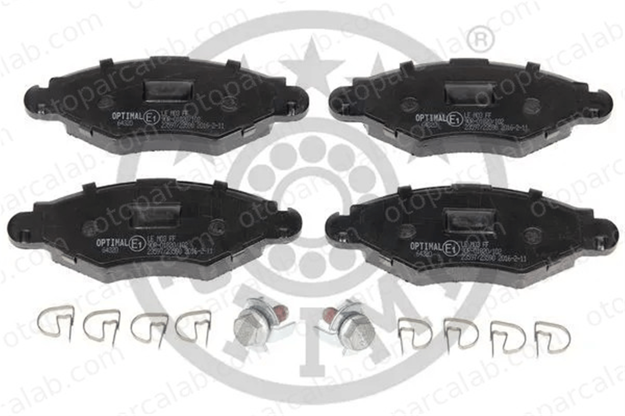 OPTIMAL BP-64320 Fren Disk Balata Ön PEUGEOT 206 Hatchback 206+ 425212 425228