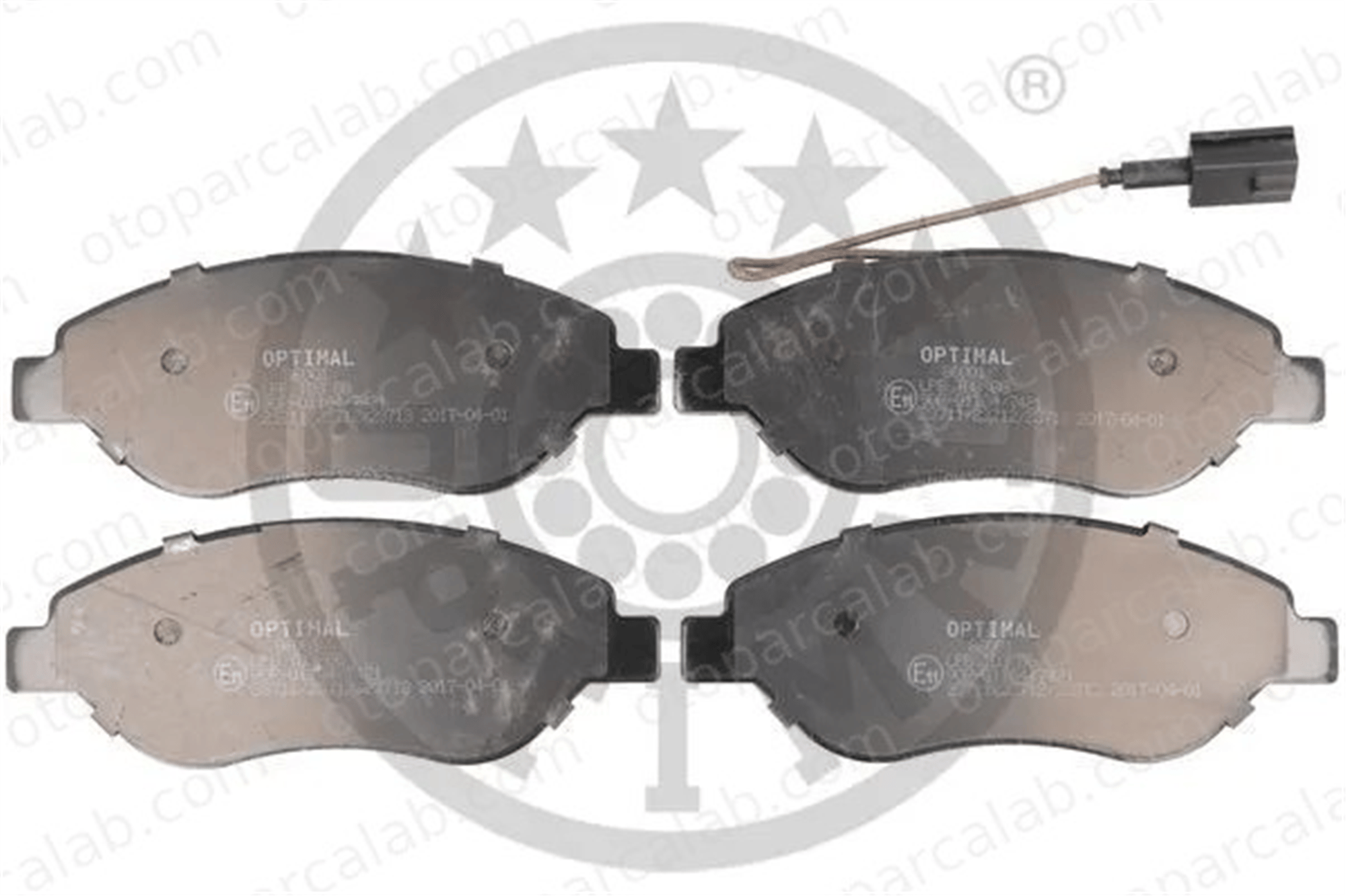 OPTIMAL BP-86001 Fren Disk Balata Ön ALFA ROMEO MITO FIAT BRAVO II 77362093 9949279