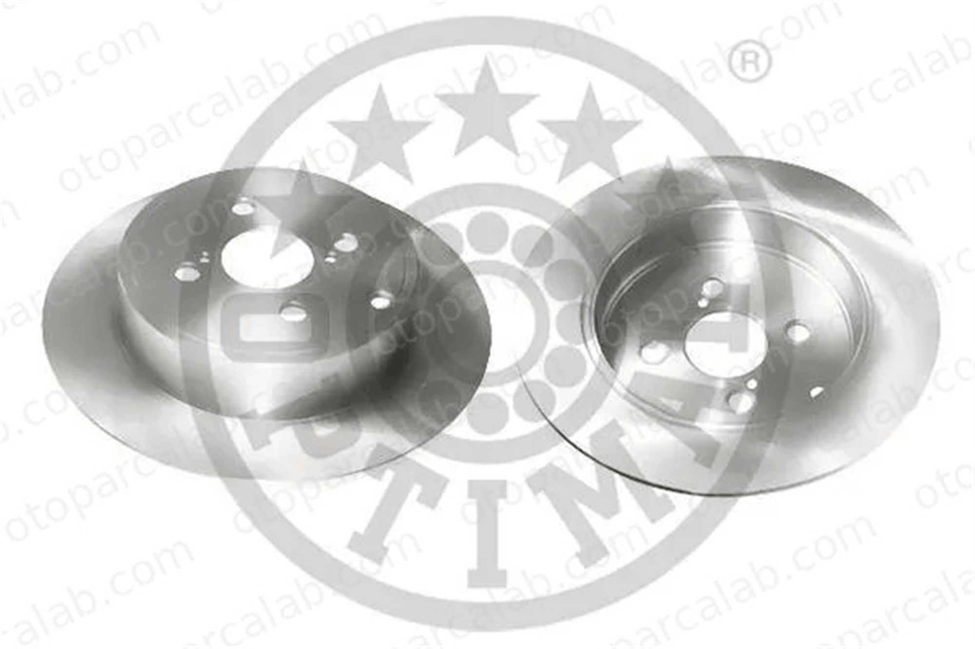 OPTIMAL BS-8008C Fren Disk Ayna Arka Sağ ve Sol TOYOTA COROLLA COROLLA Sedan 4243102080 4243102081